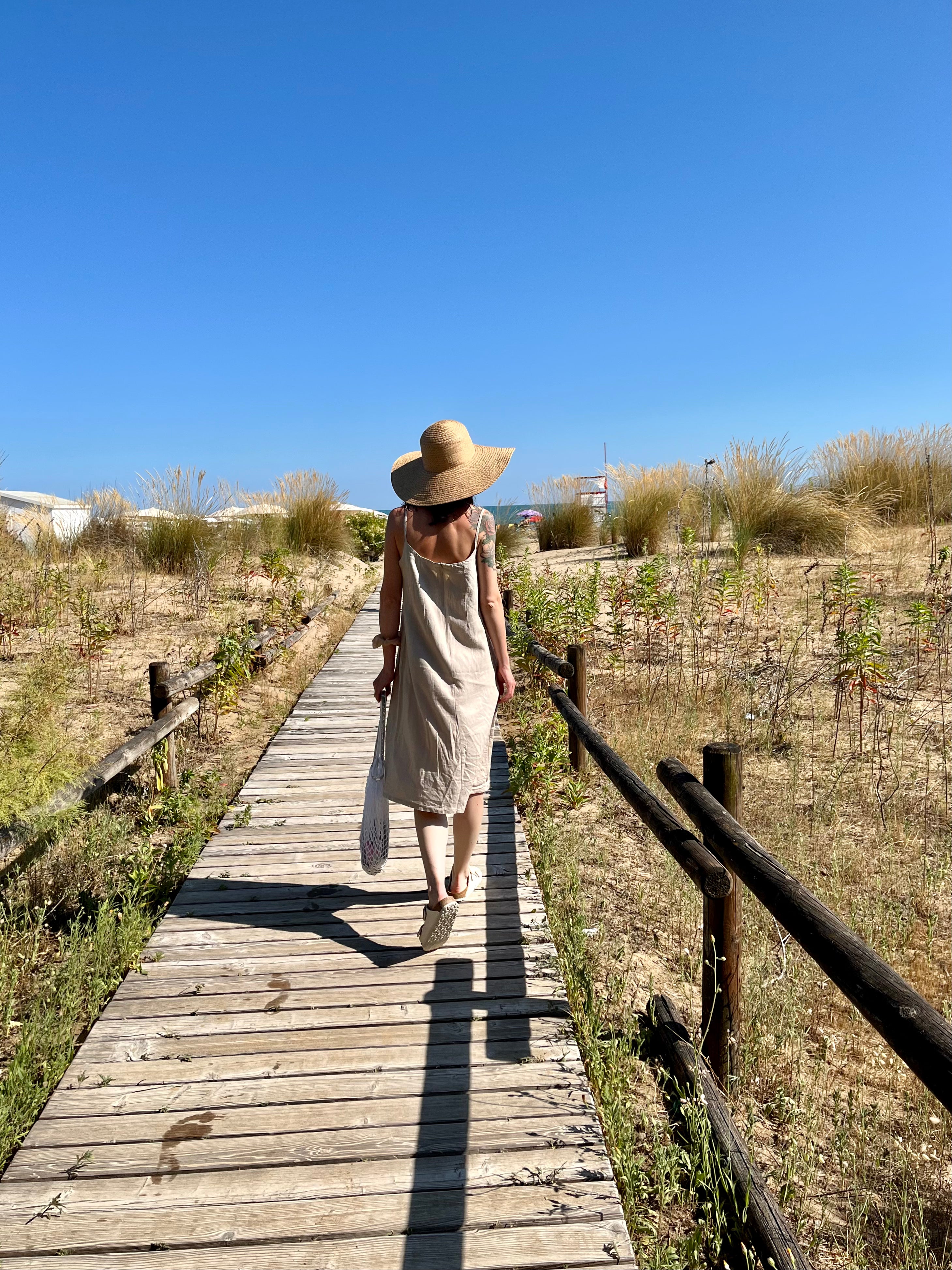 Sabbia abito in lino