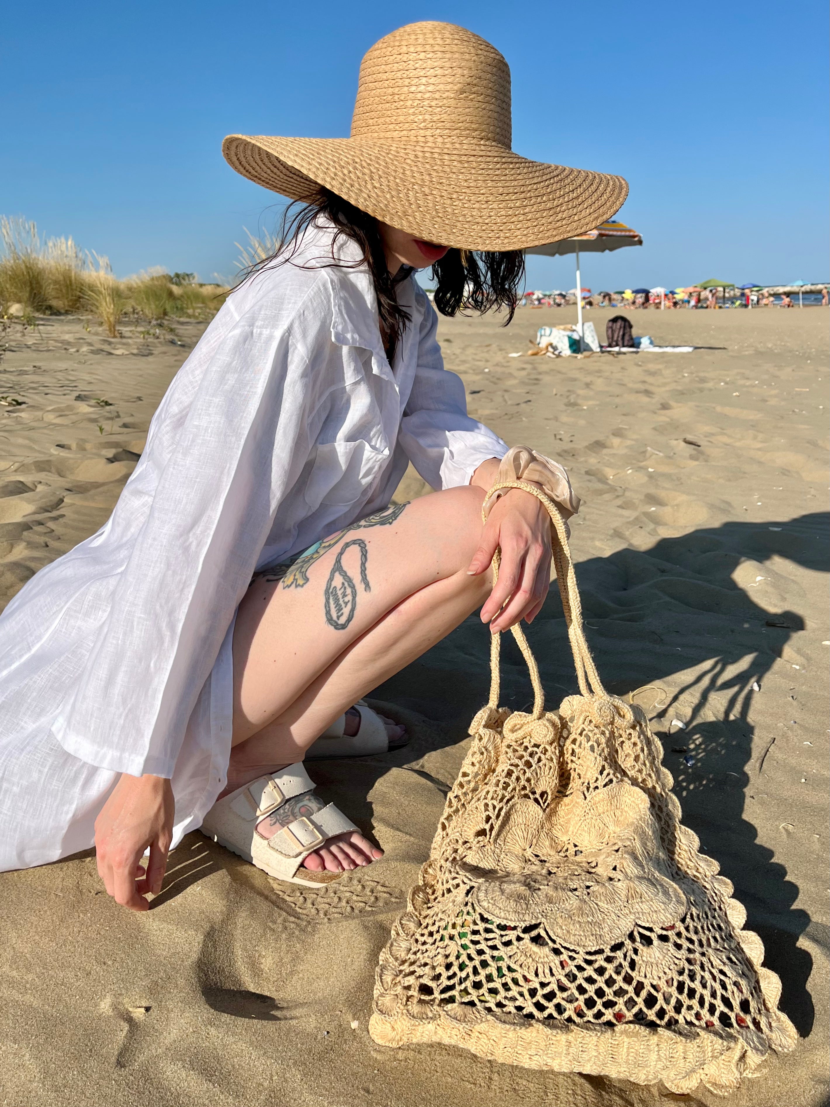 Aria maxi camicia in lino