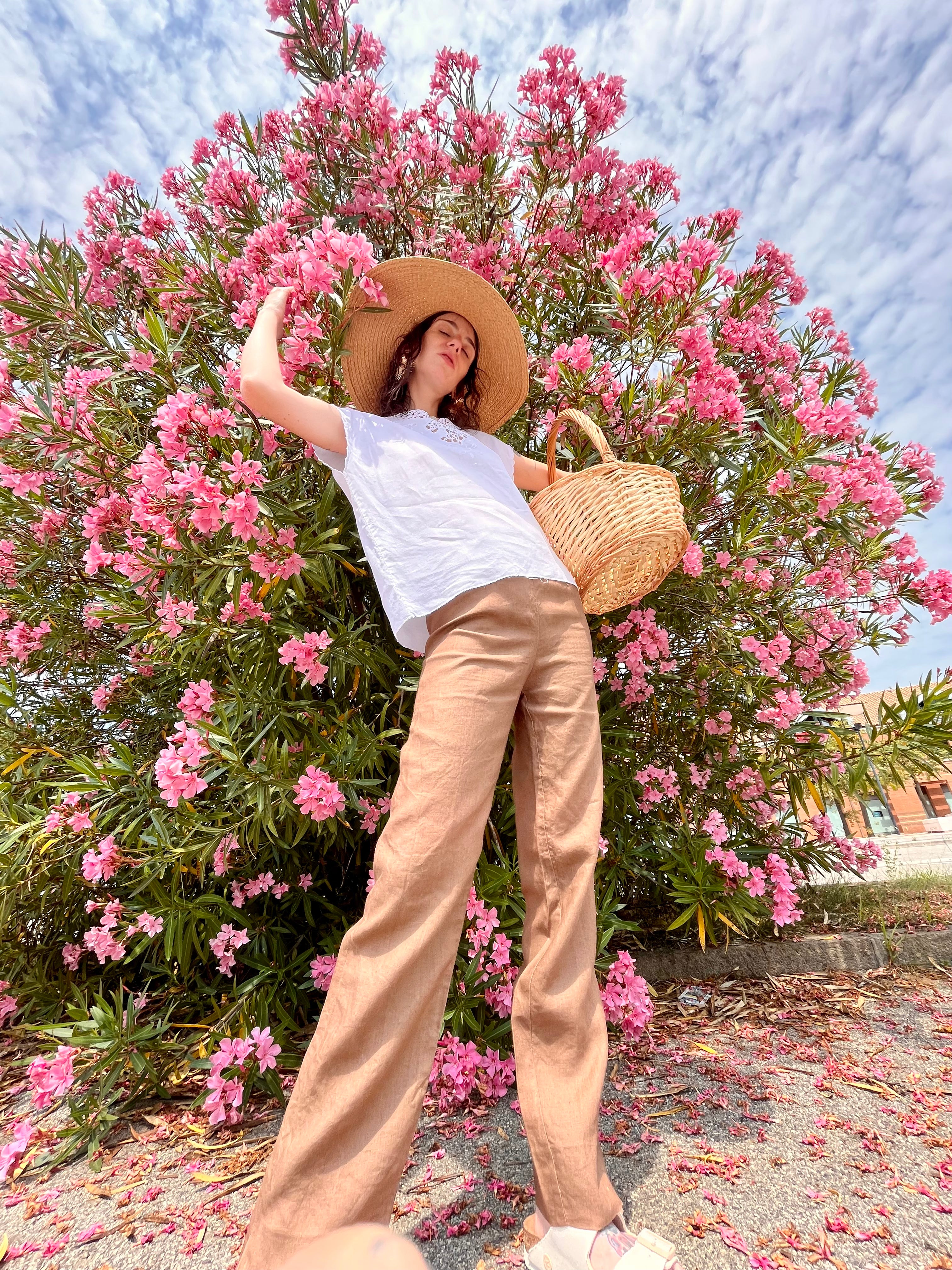 Terra pantaloni in lino