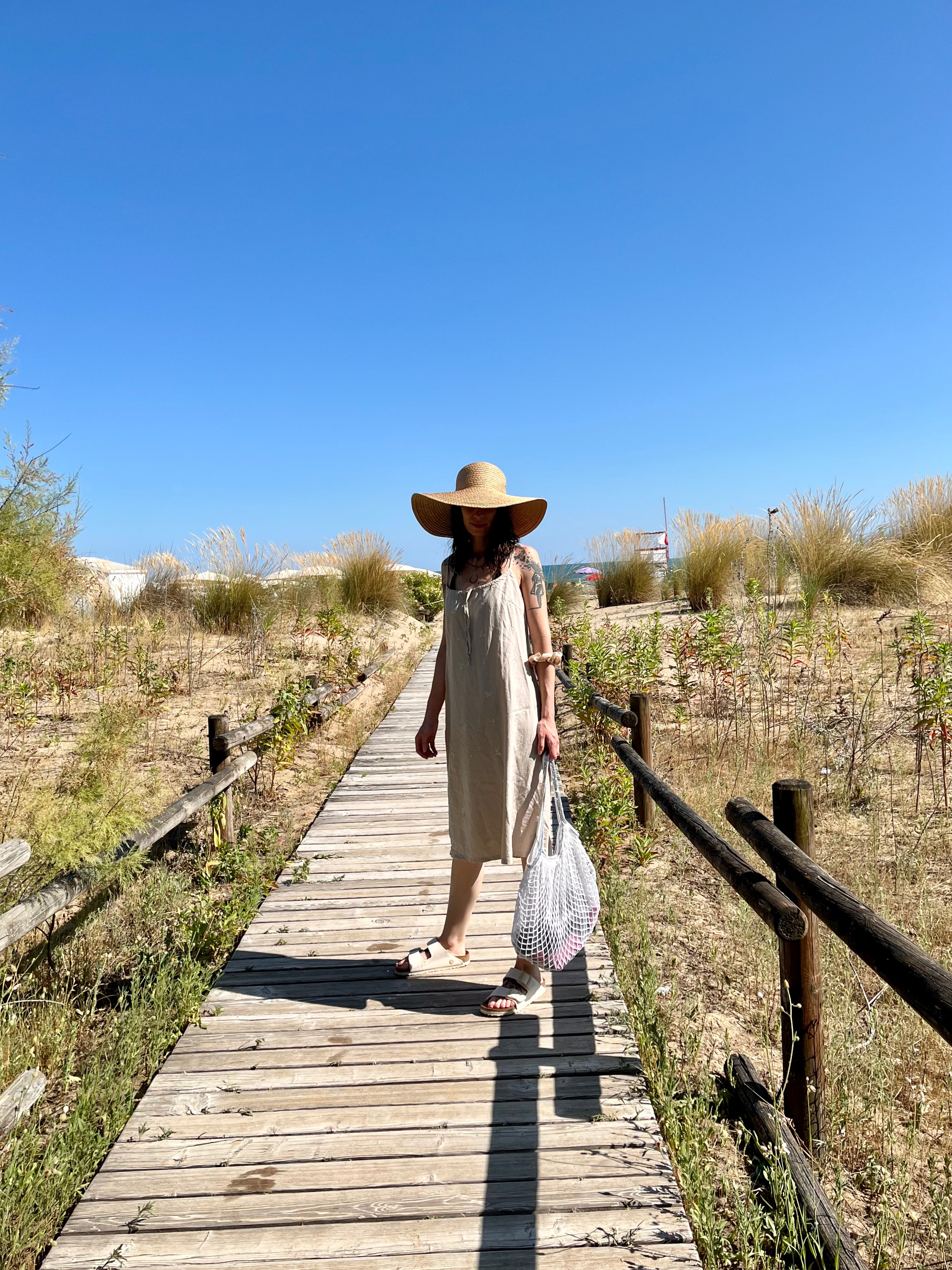 Sabbia abito in lino