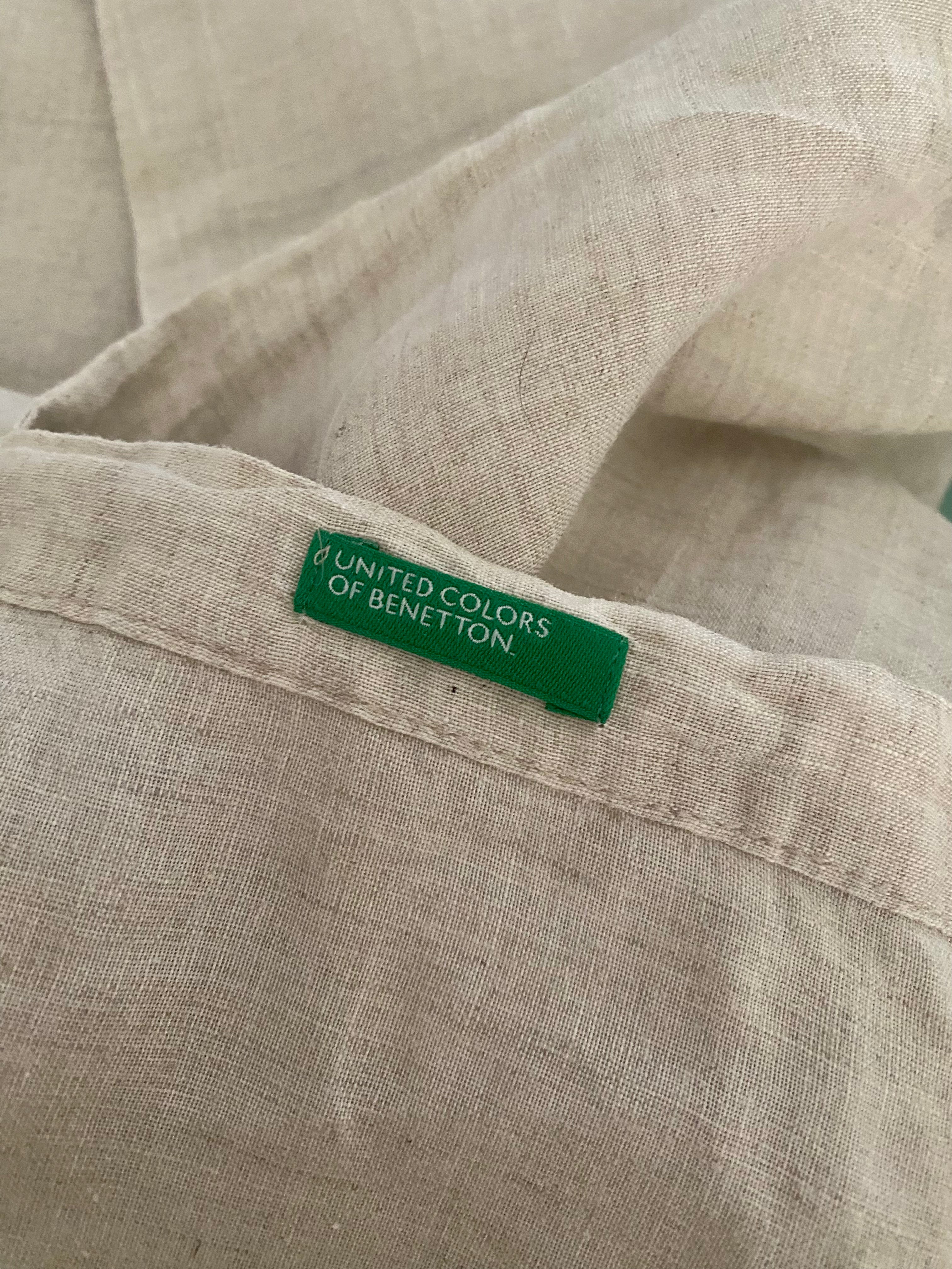 Pantalone in lino sabbia Benetton