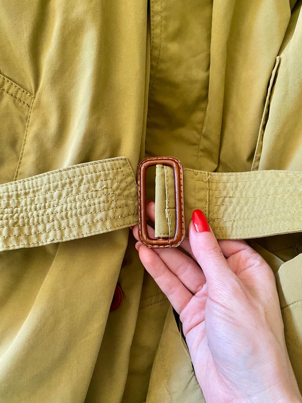 Versace sport trench monopetto oliva