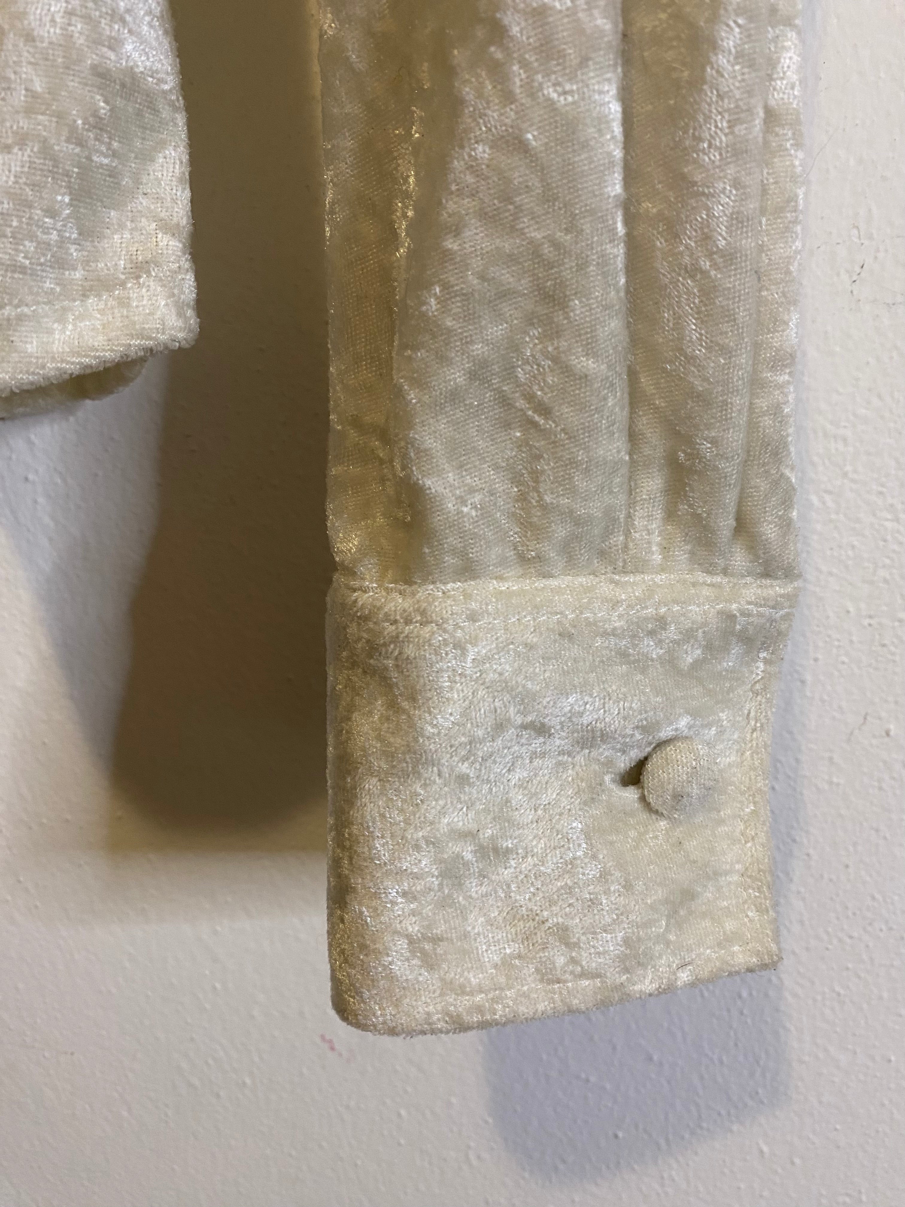 Camicia Nara Camicie in velluto e macramè