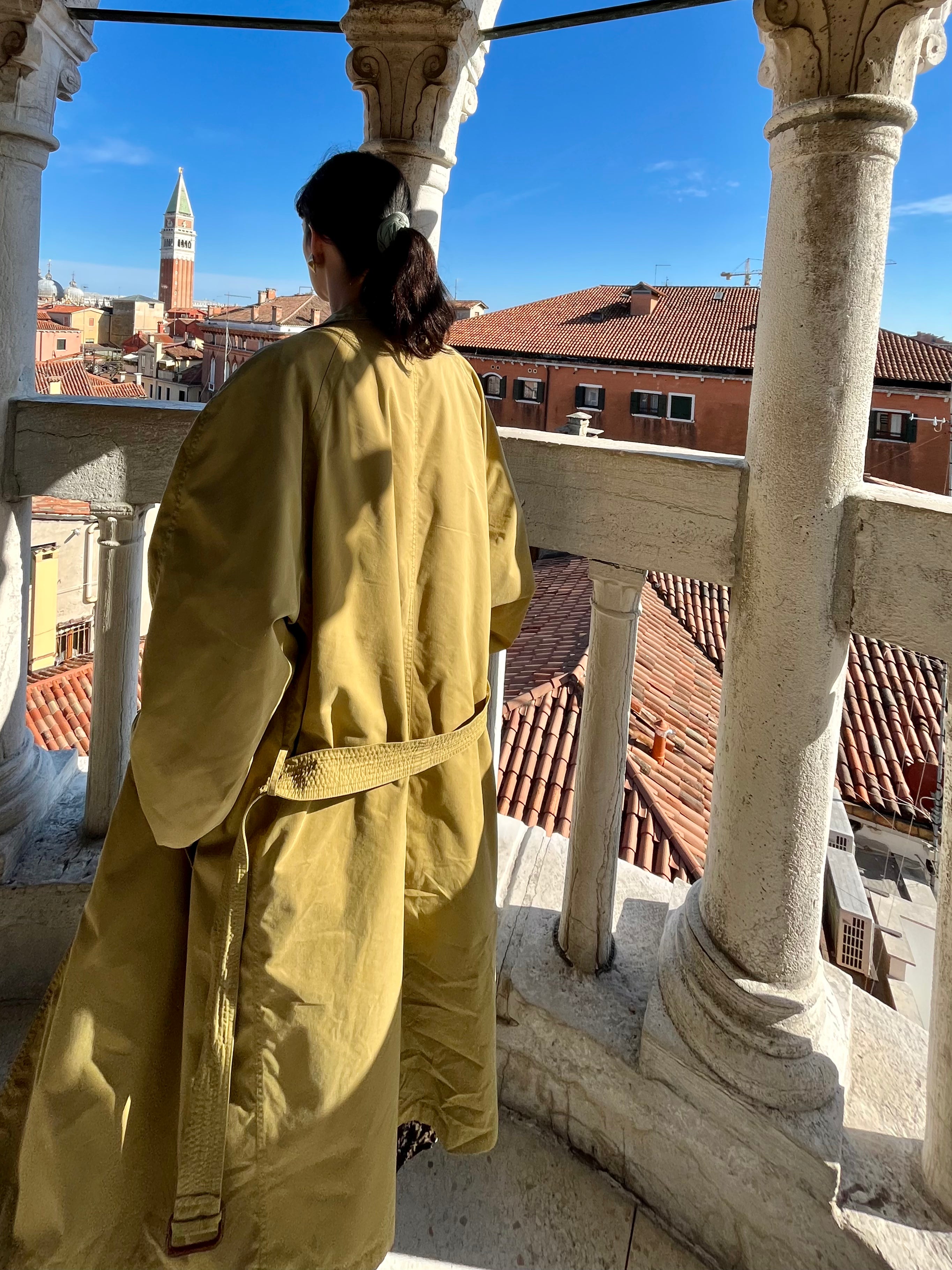 Versace sport trench monopetto oliva