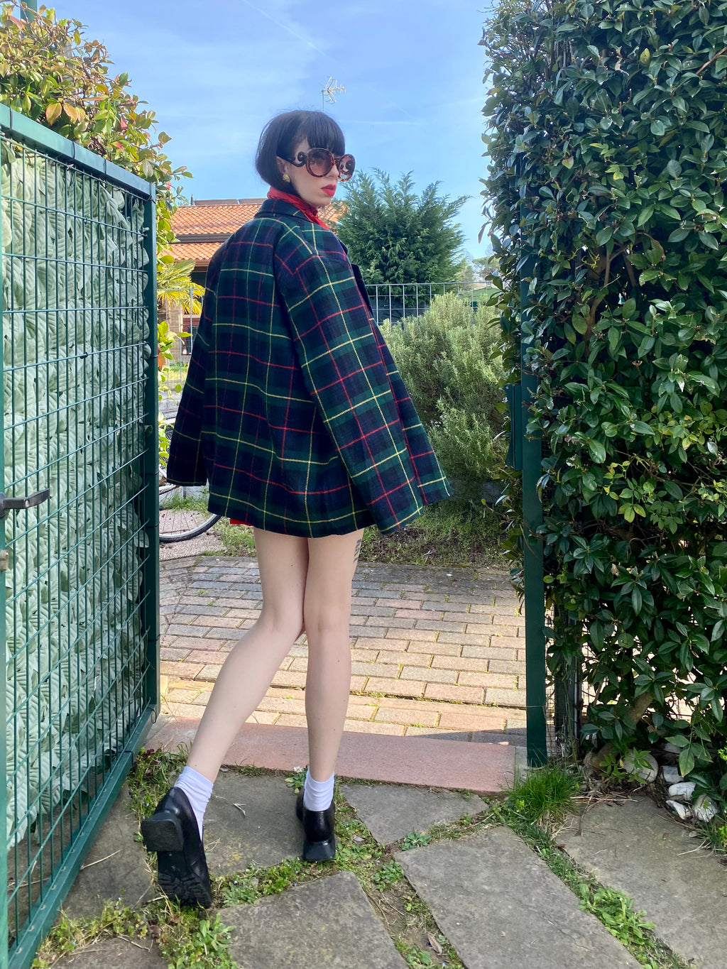 Blazer England Tartan Boxy