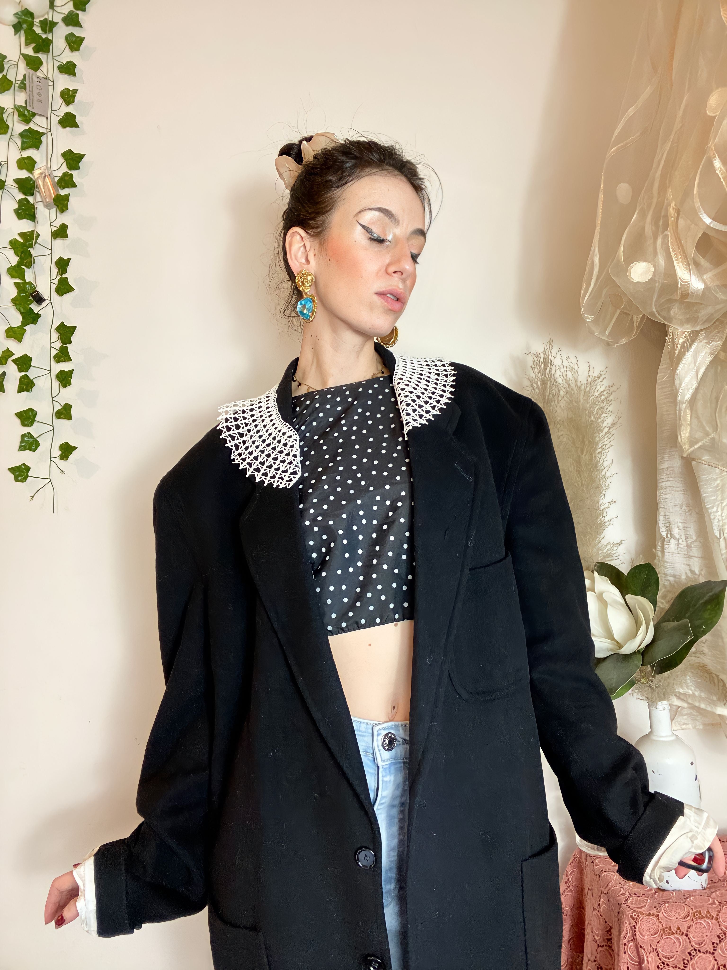 Colletto Chiacchierino in pizzo Macramè