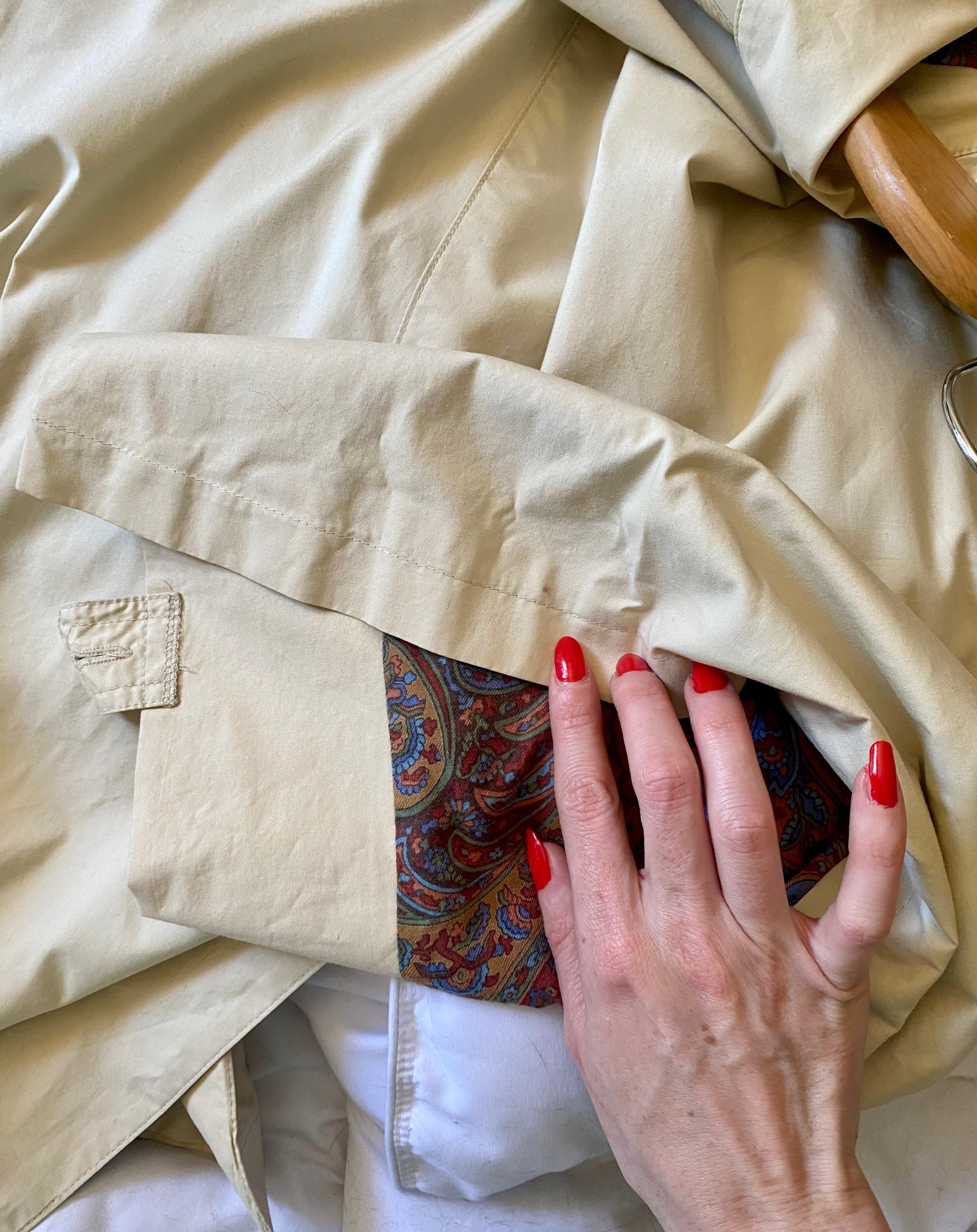 Bertol’s trench crema monopetto