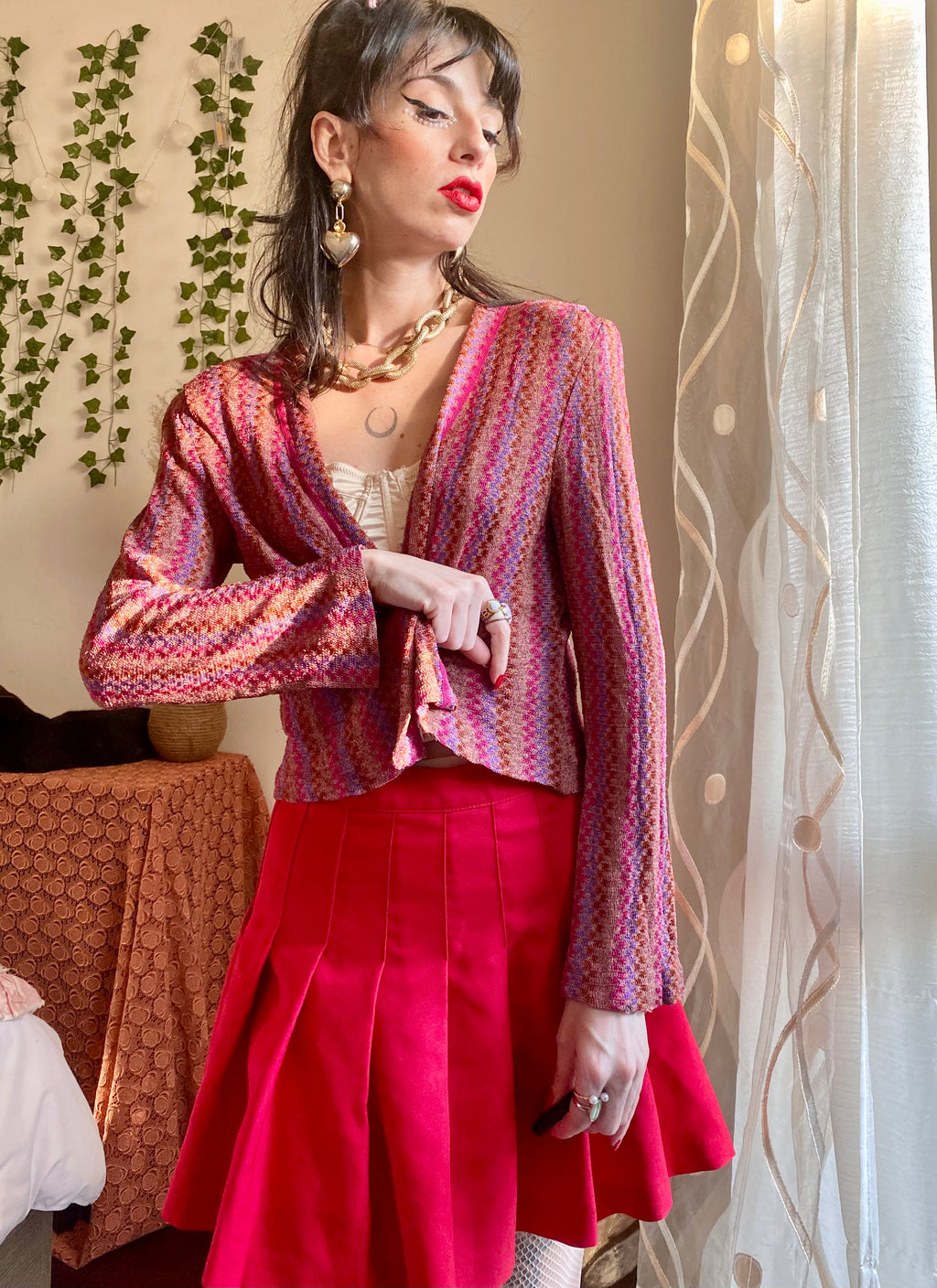 Gianni Baldini cardigan à carreaux pastel