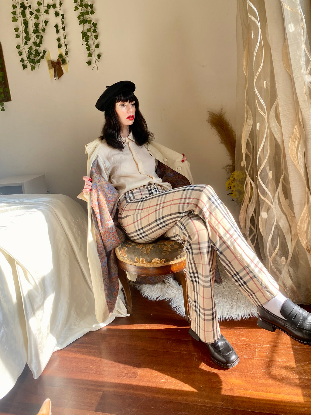 Bertol’s trench crema monopetto