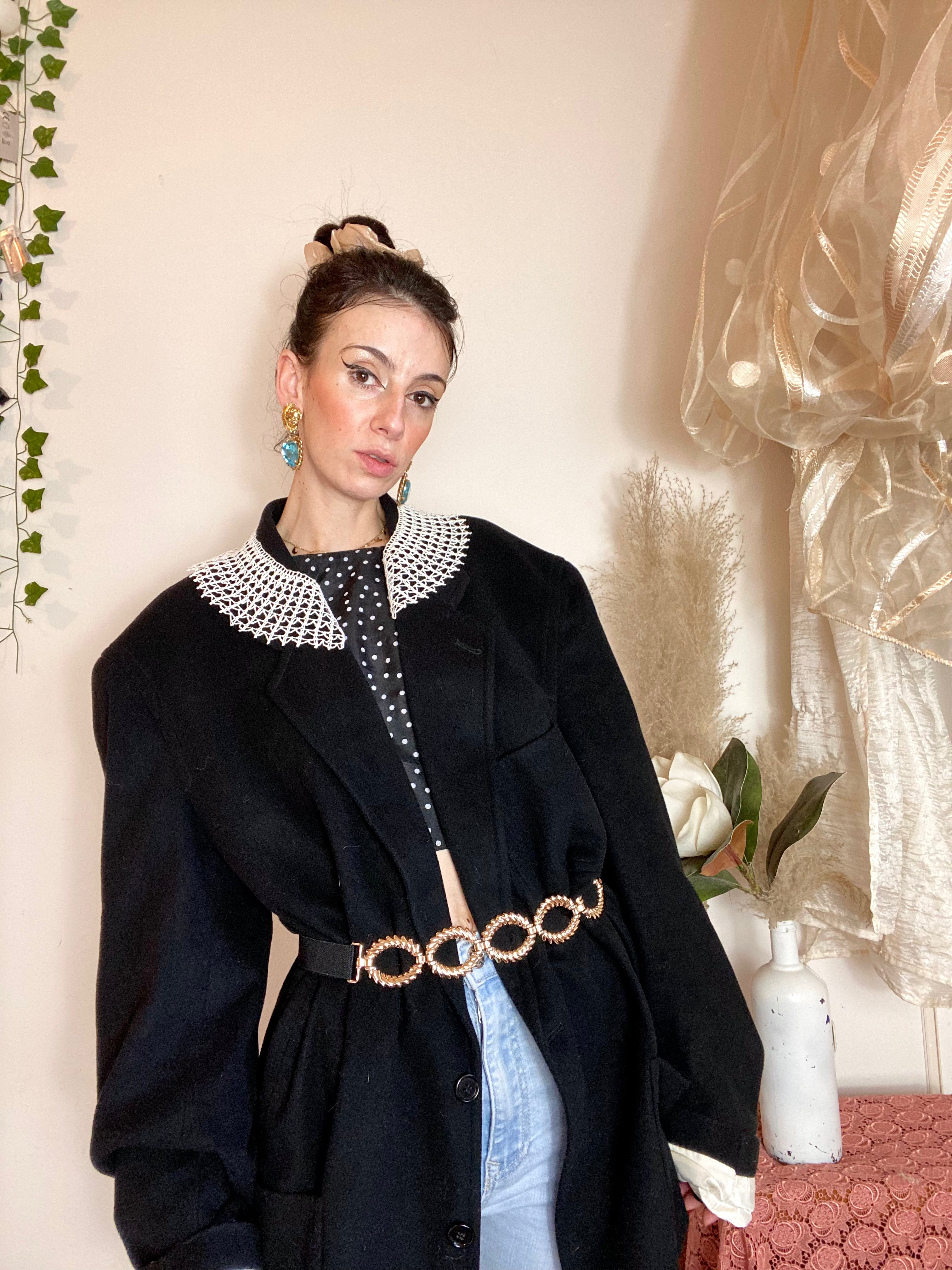 Colletto Chiacchierino in pizzo Macramè