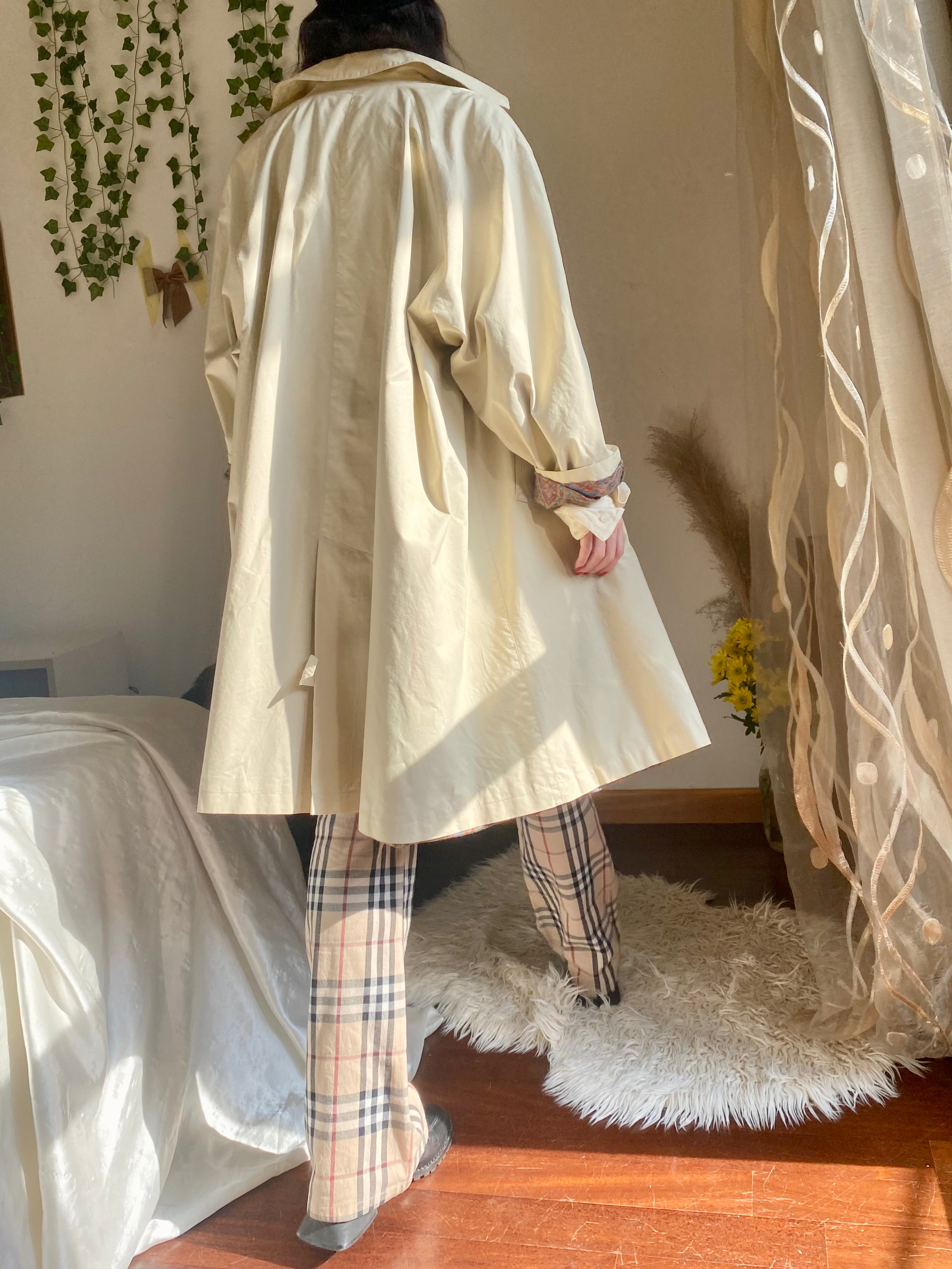 Bertol’s trench crema monopetto