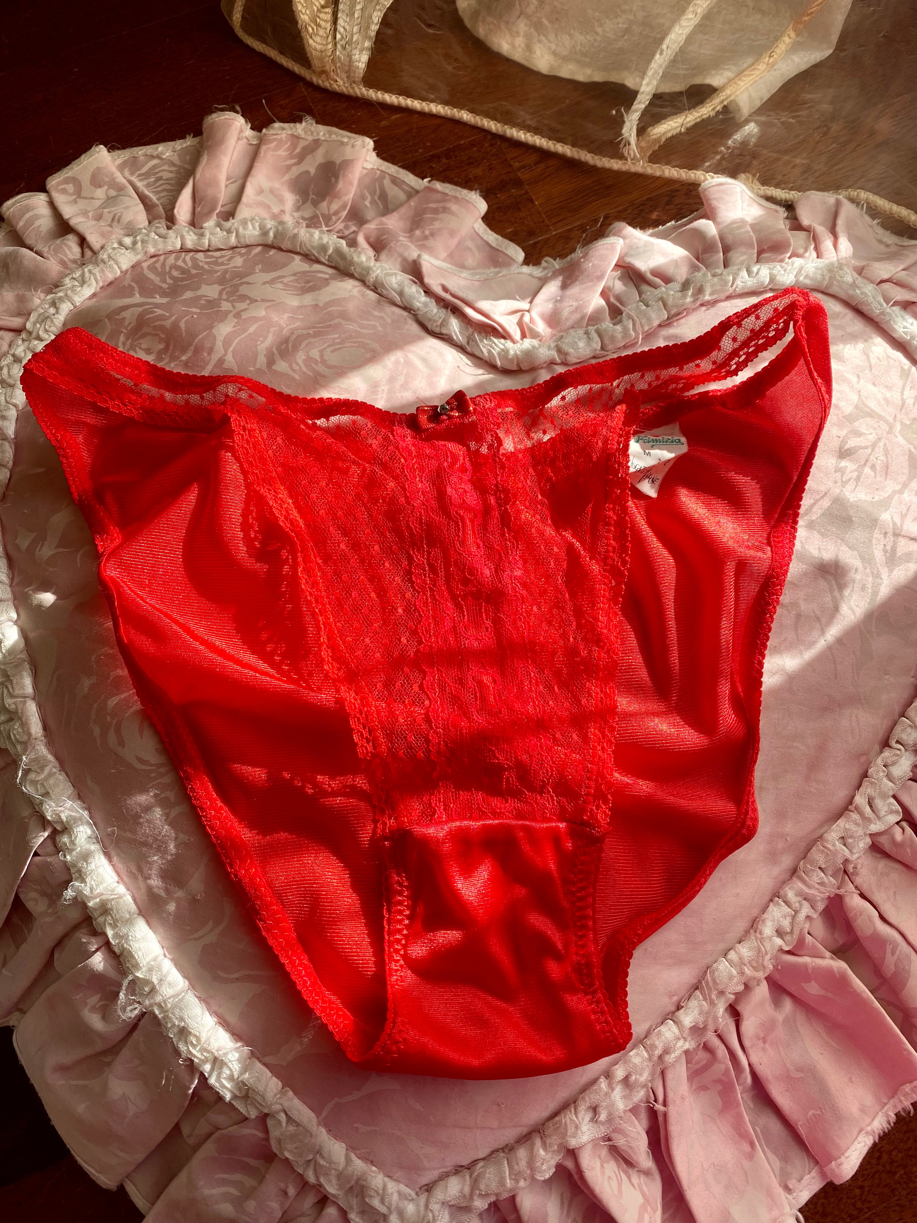 Slip in velo con pois in pizzo