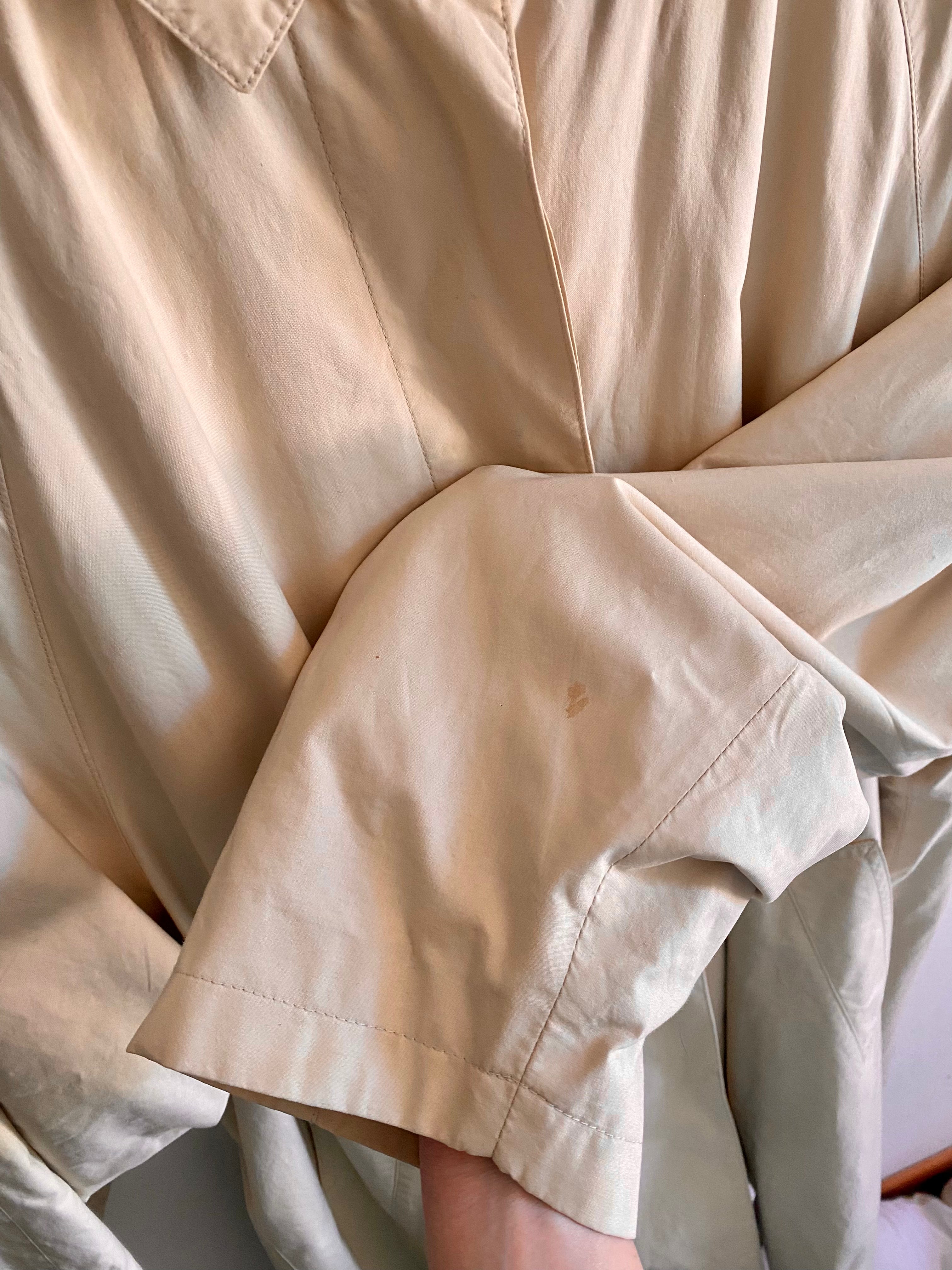 Bertol’s trench crema monopetto