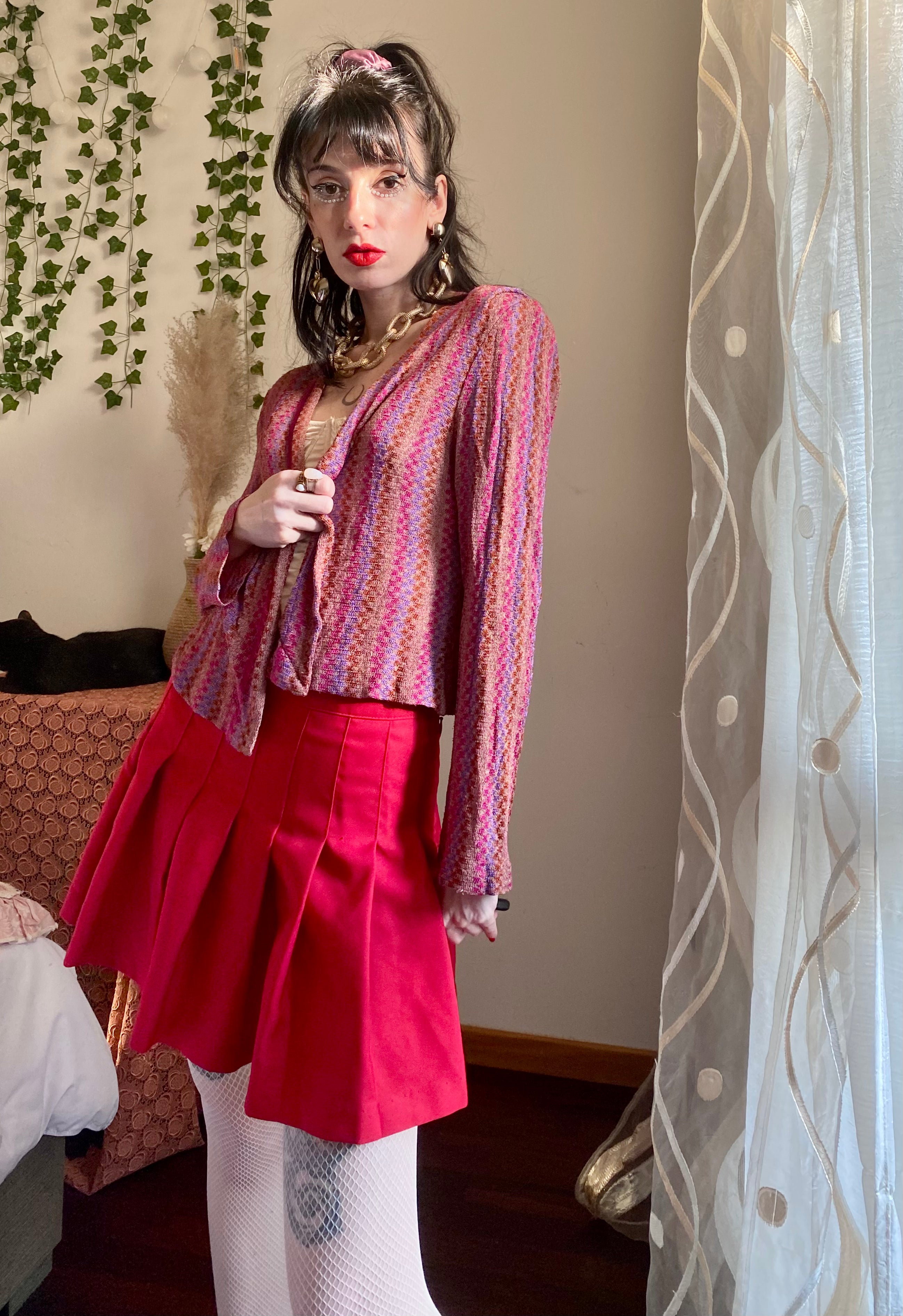 Gianni Baldini Pastel Check Cardigan