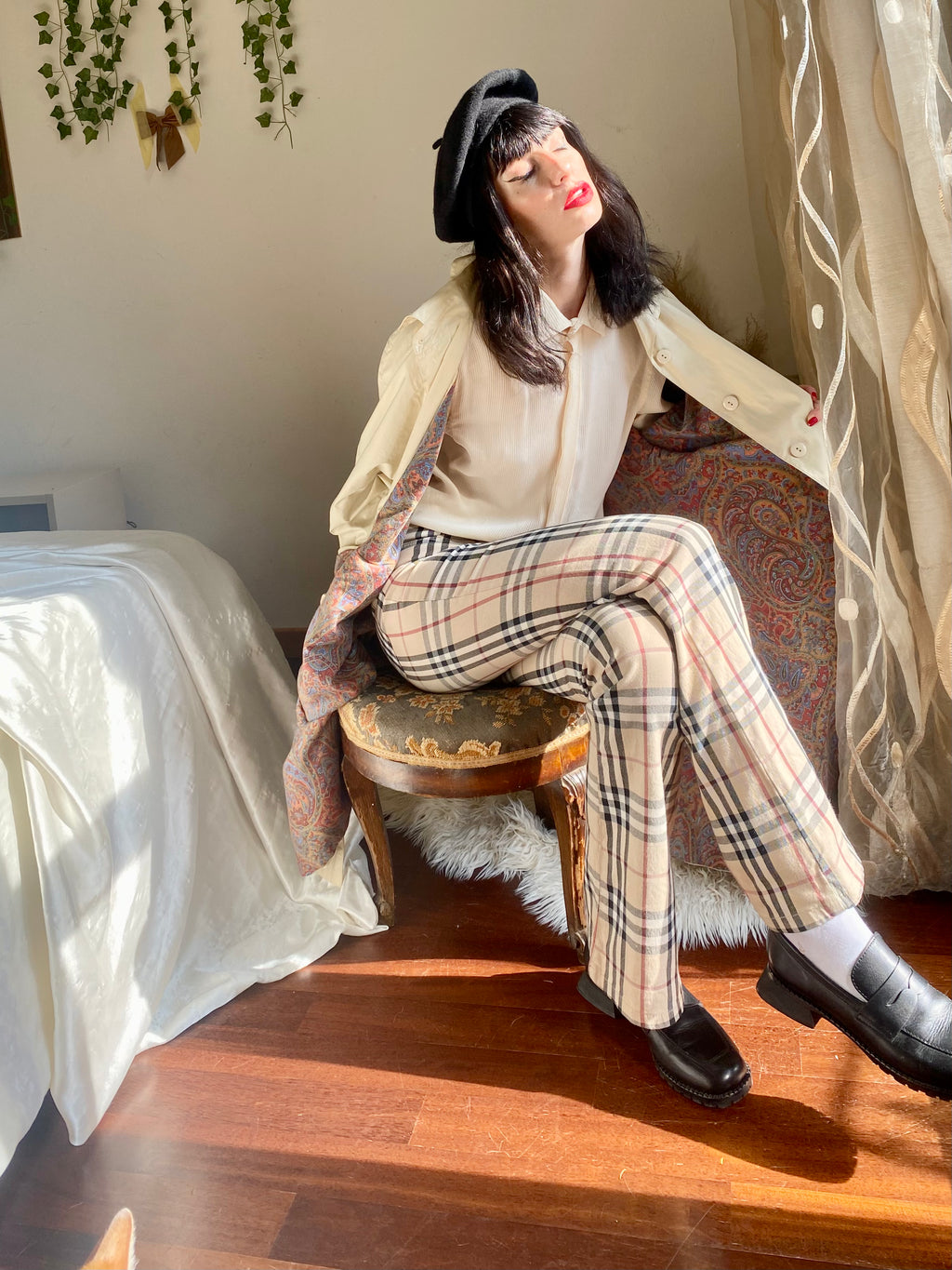Bertol’s trench crema monopetto