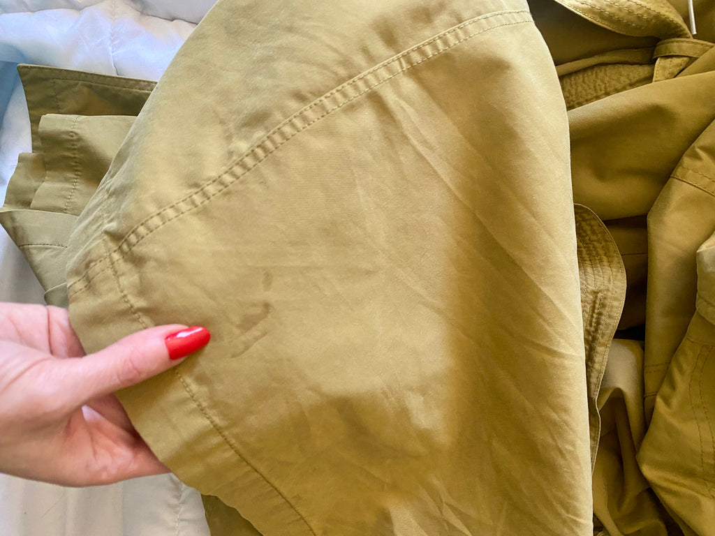 Versace sport trench monopetto oliva