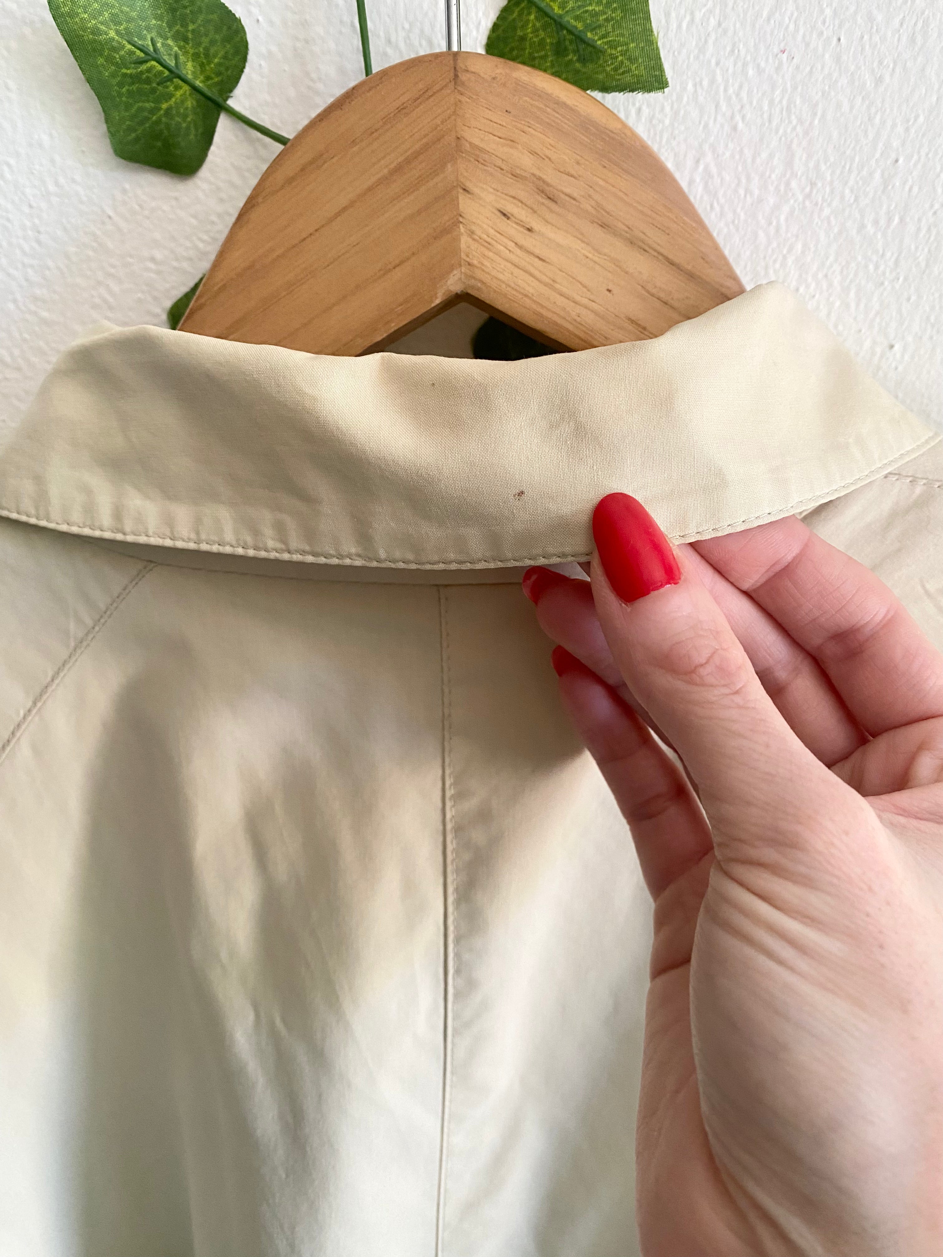 Bertol’s trench crema monopetto