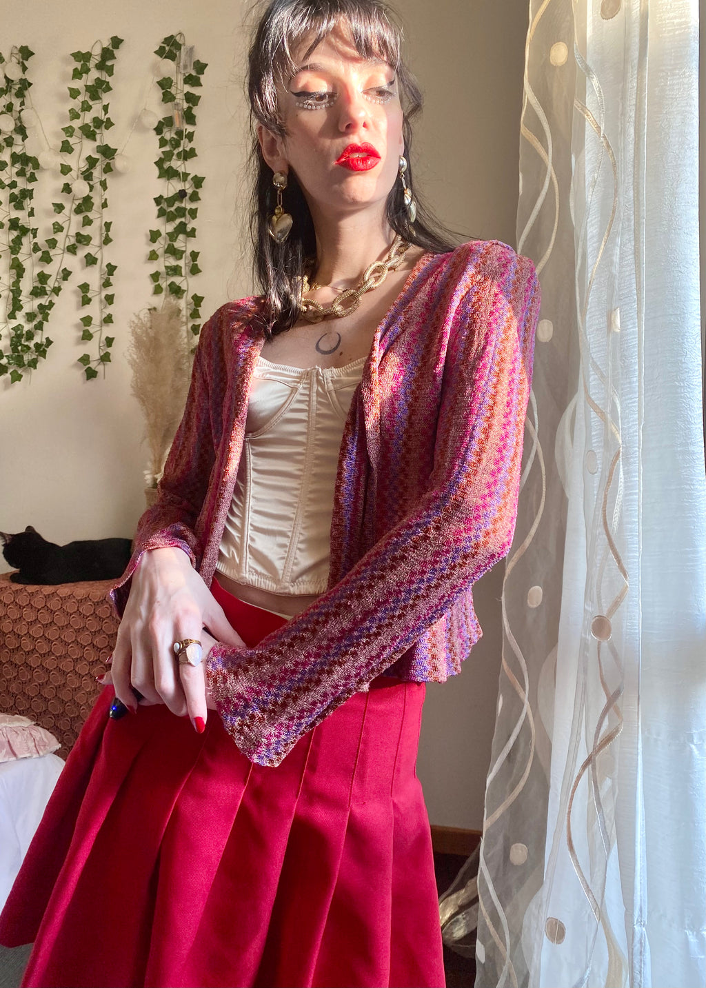 Gianni Baldini cardigan à carreaux pastel