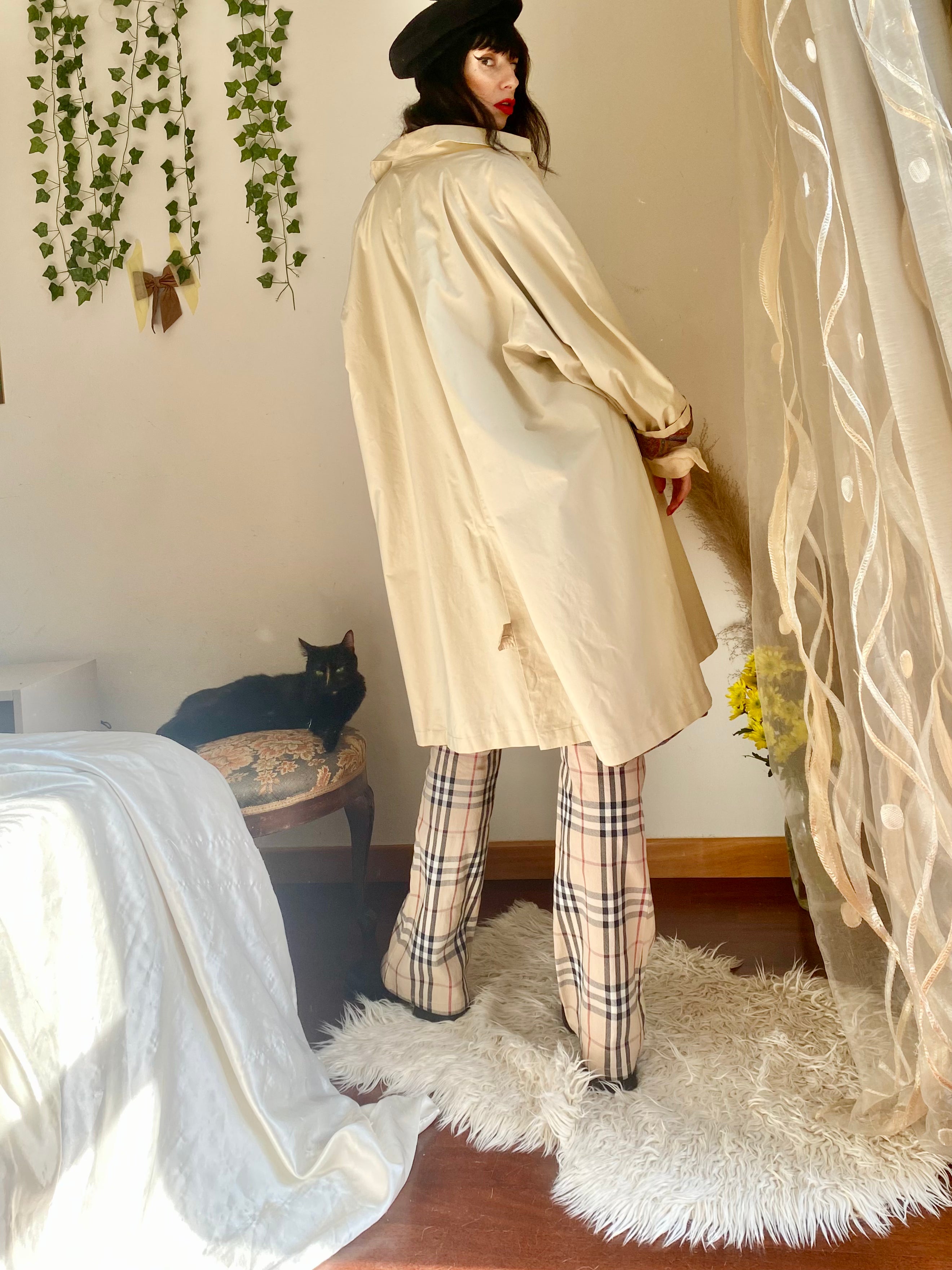 Bertol’s trench crema monopetto