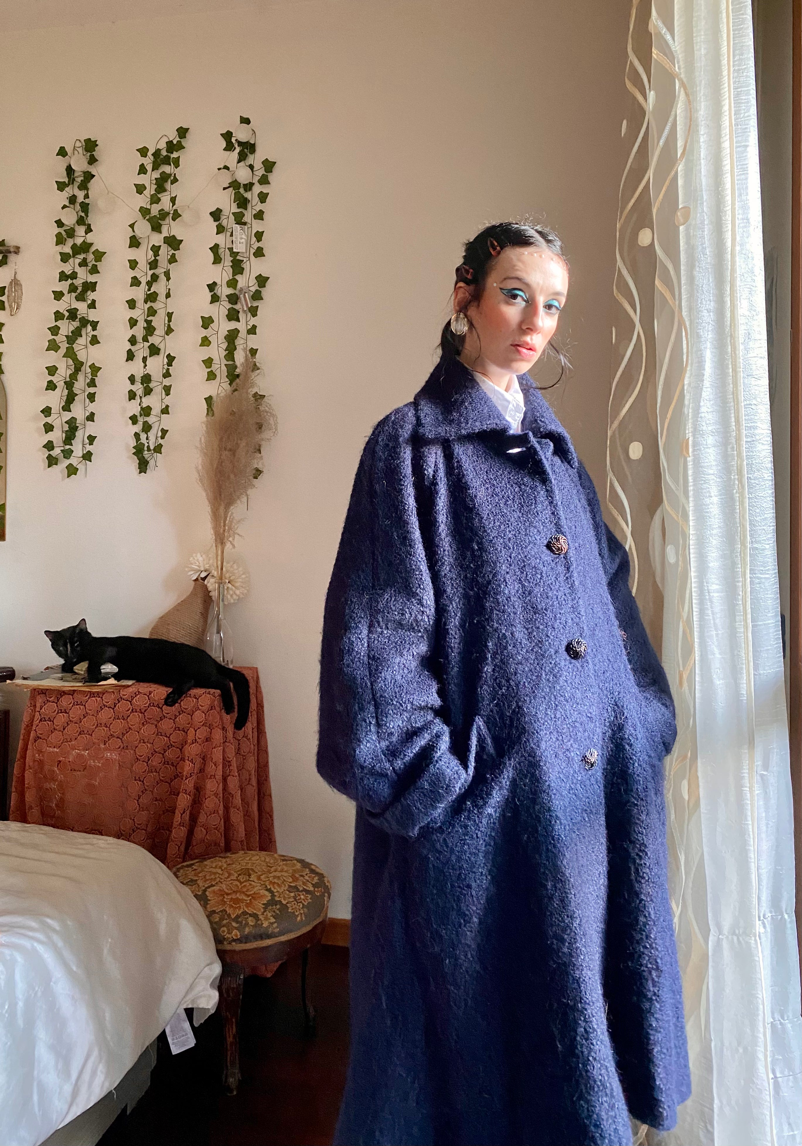 Cappotto Missoni blu notte