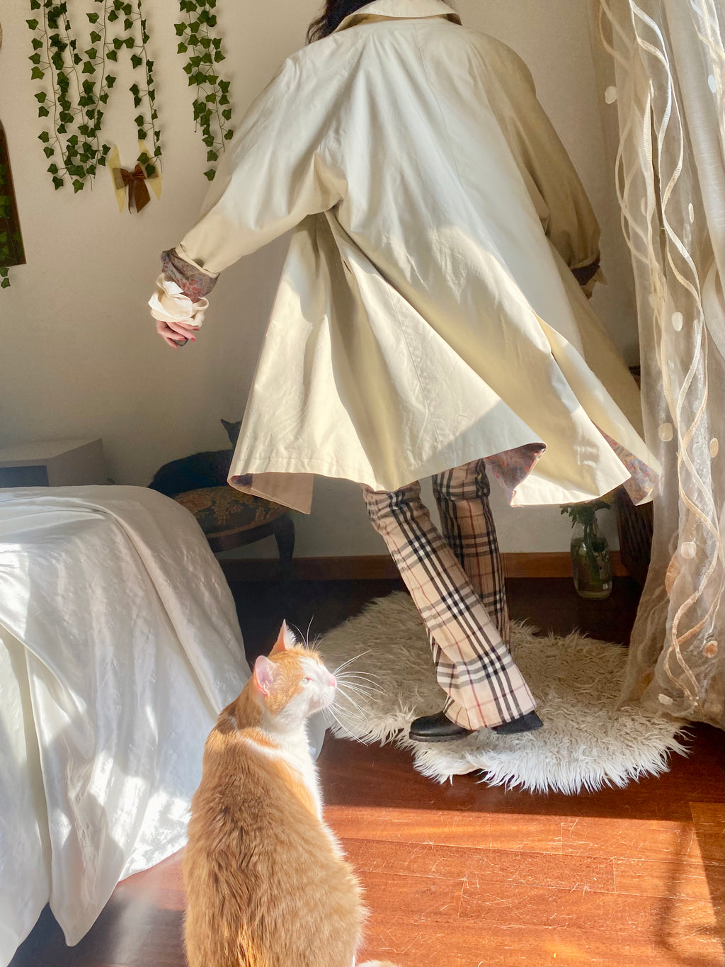 Bertol’s trench crema monopetto