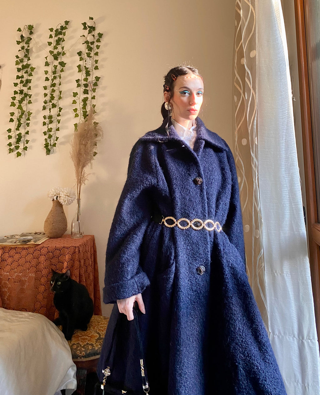 Manteau Missoni bleu nuit