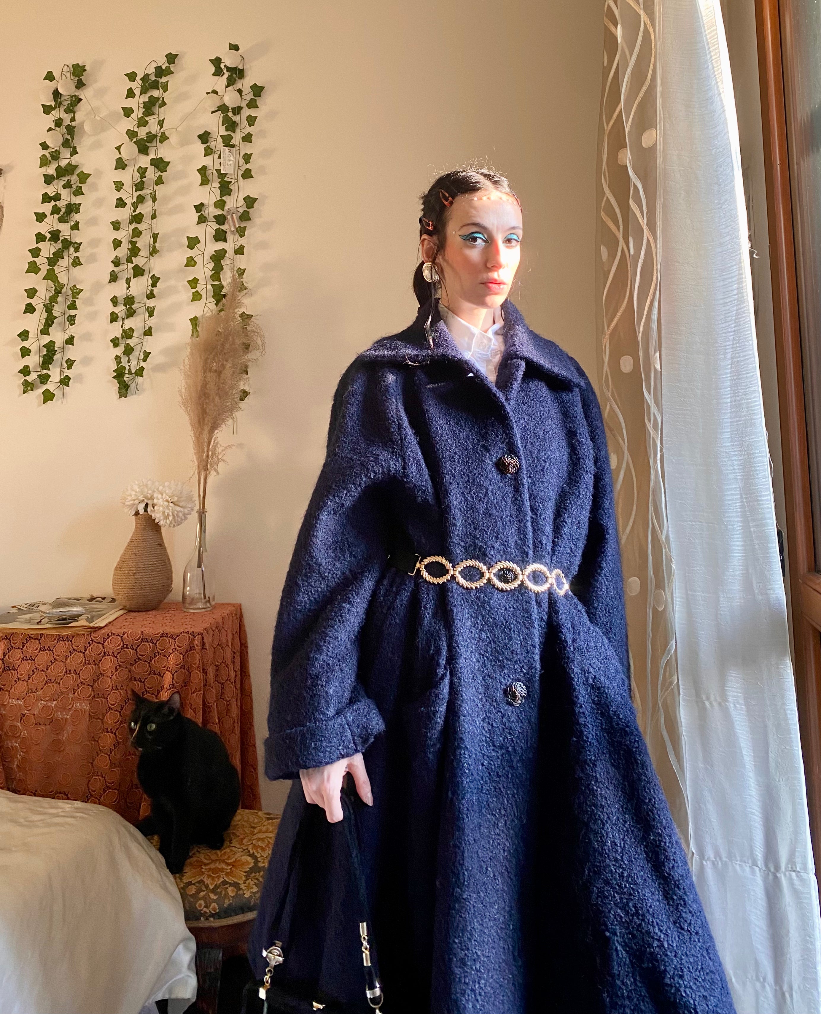 Midnight blue Missoni coat