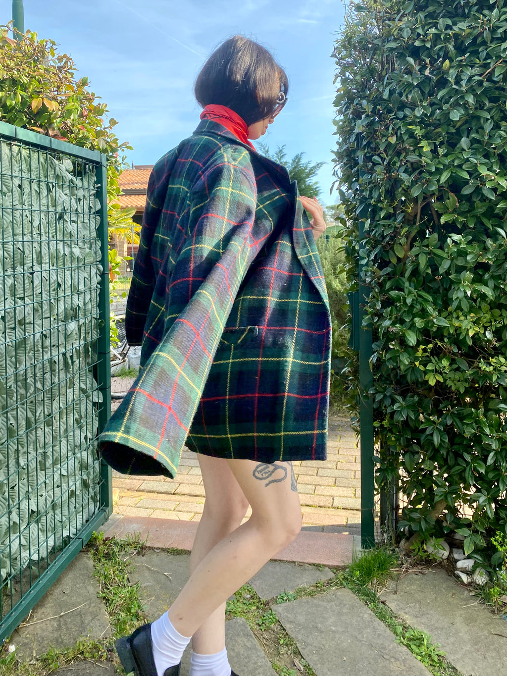 Blazer England Tartan Boxy