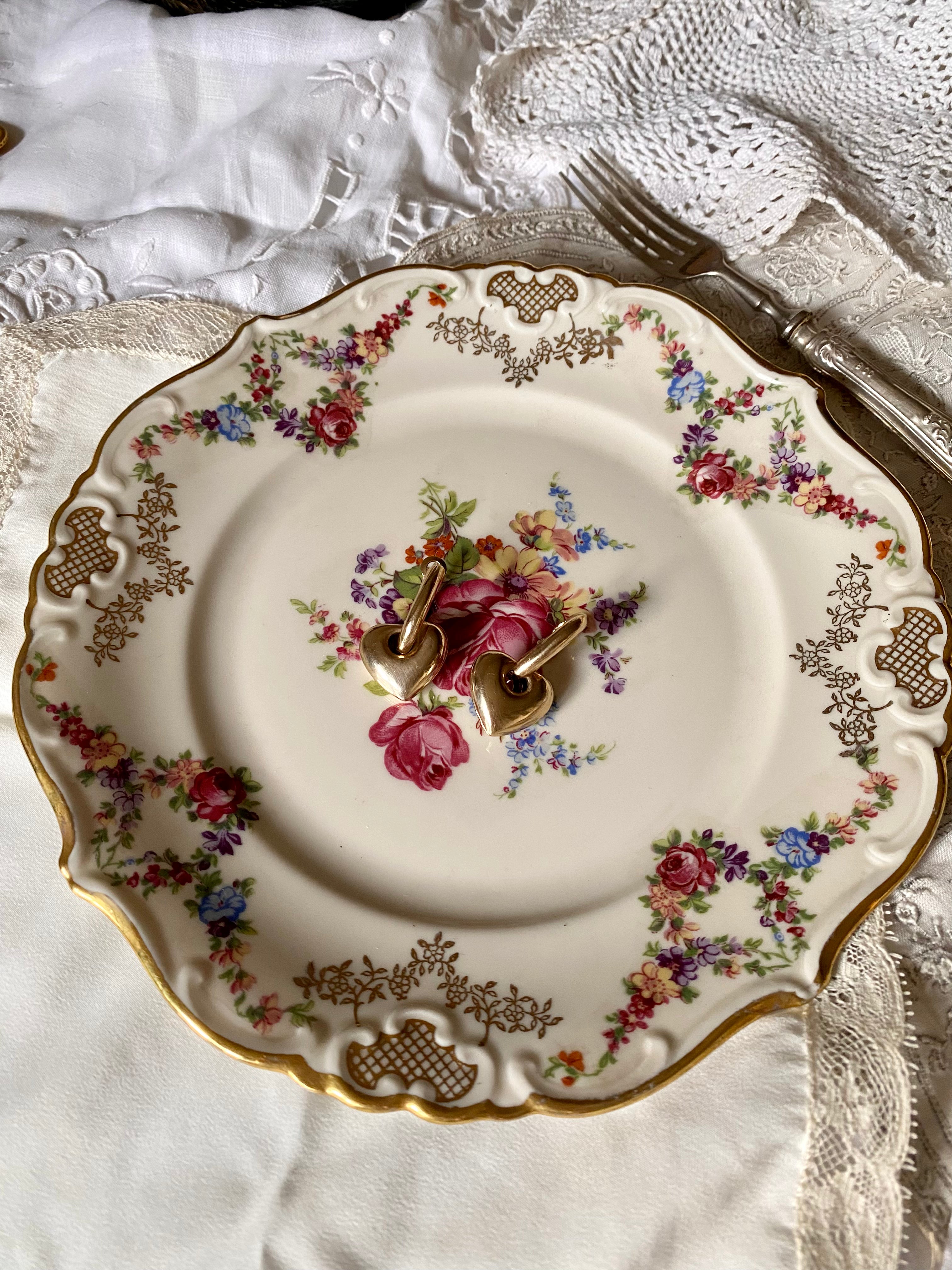 Boucles d'oreilles à assembler et à démonter en forme de cœur