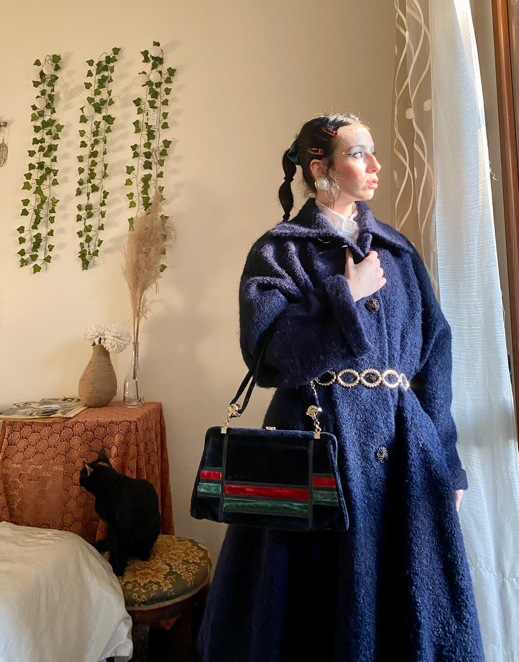 Manteau Missoni bleu nuit
