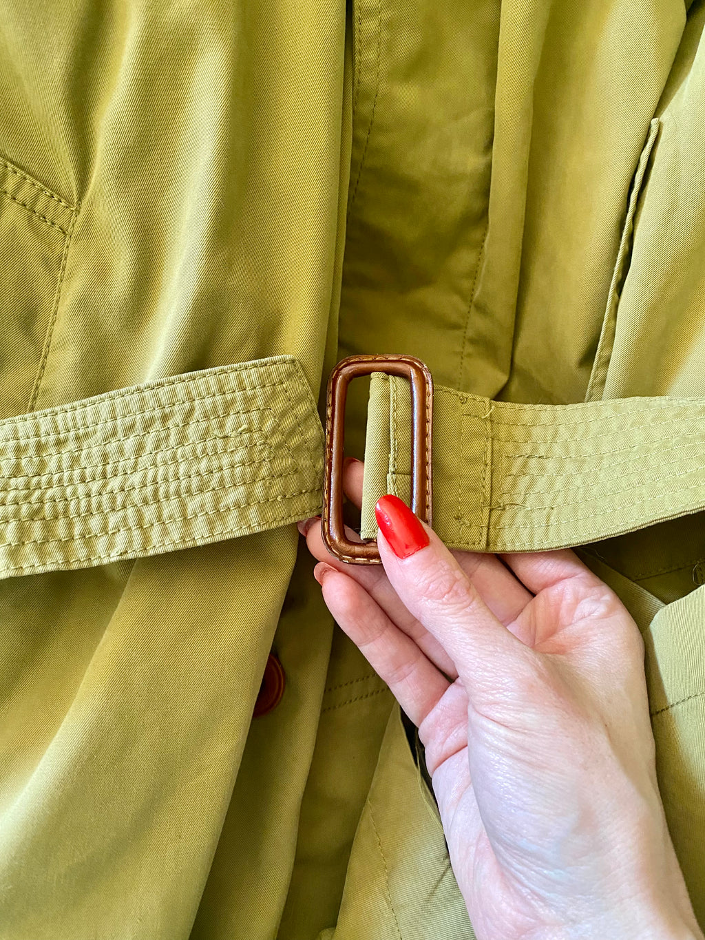 Versace sport trench monopetto oliva