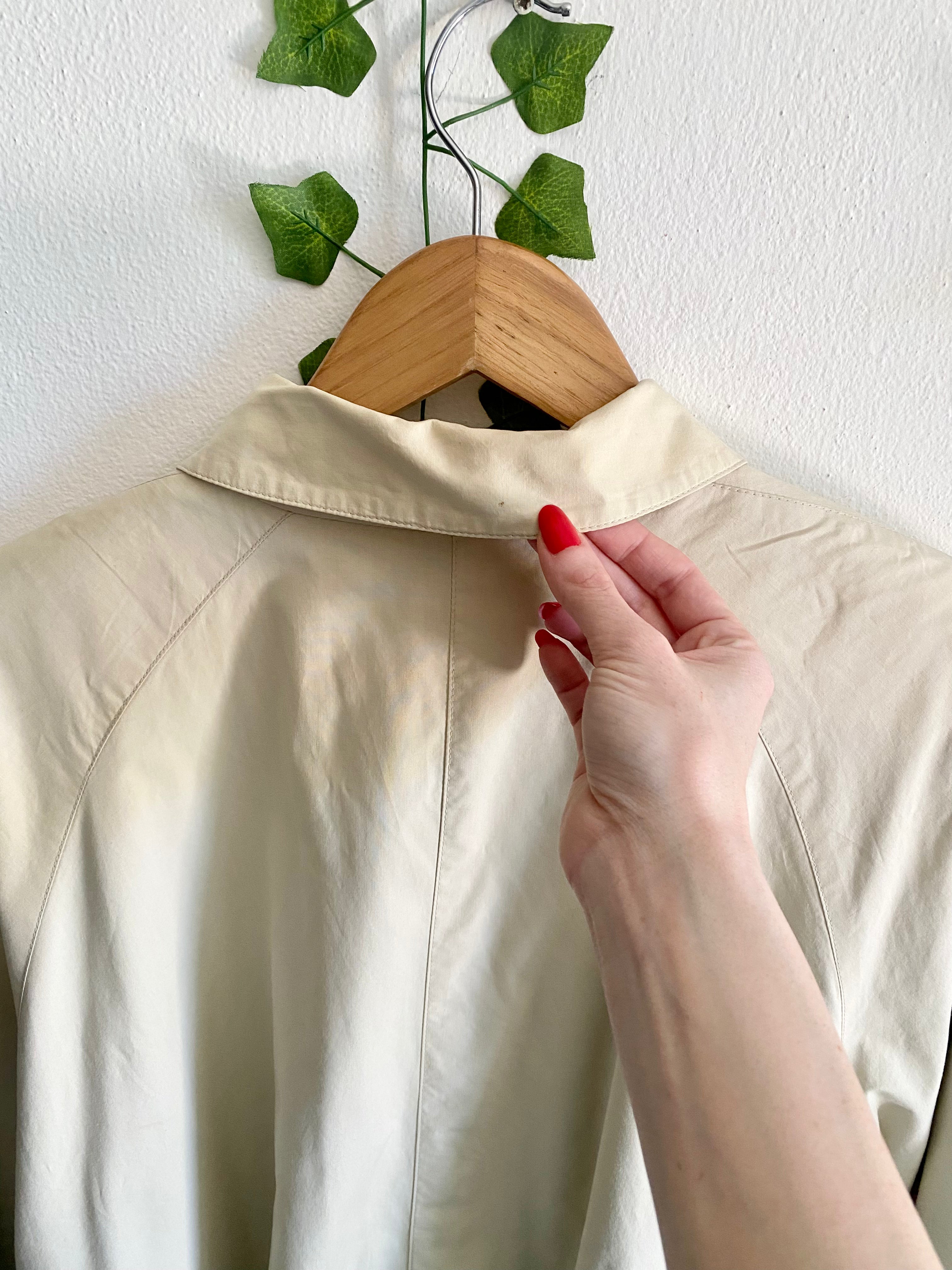 Bertol’s trench crema monopetto