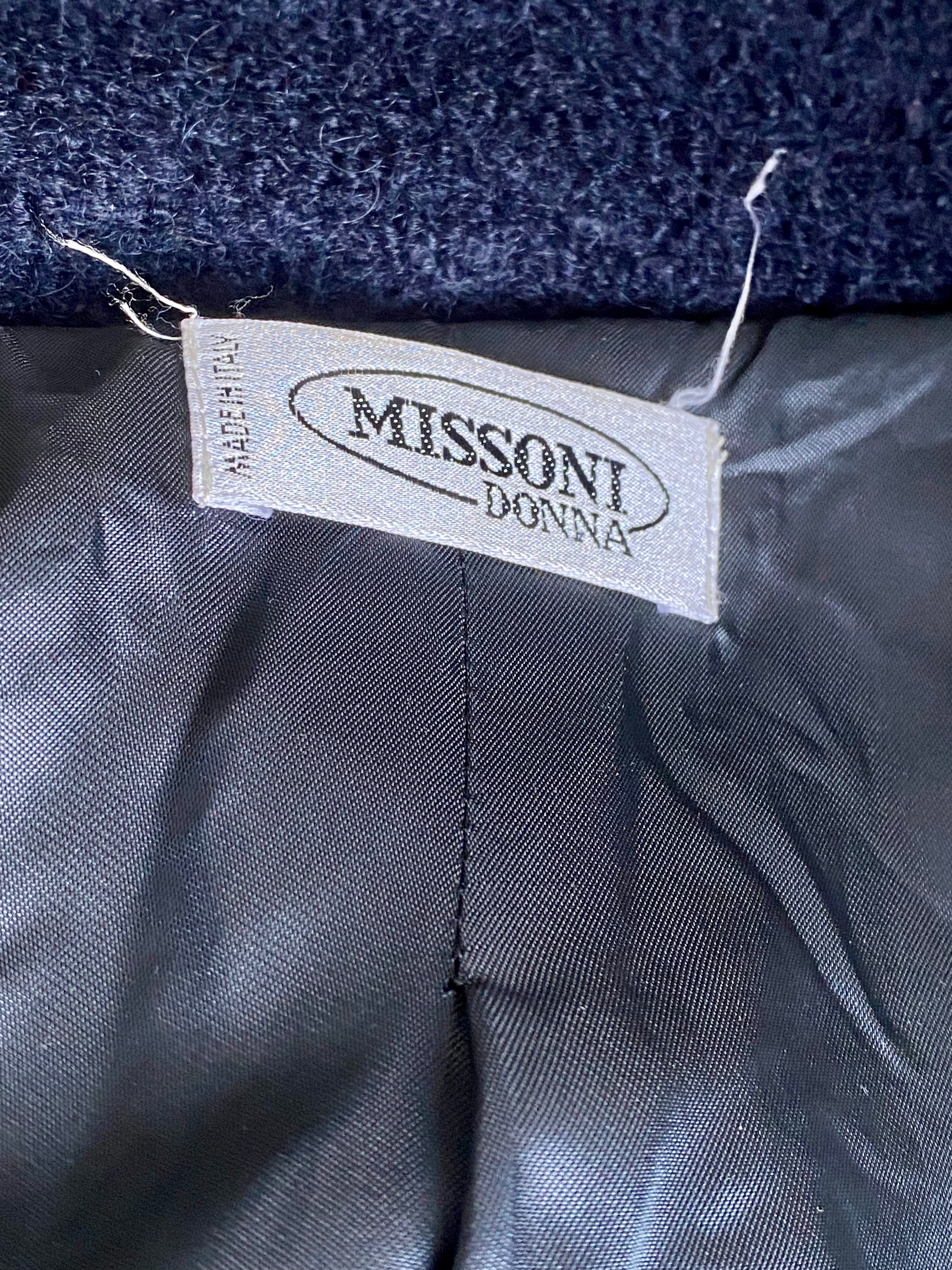 Cappotto Missoni blu notte