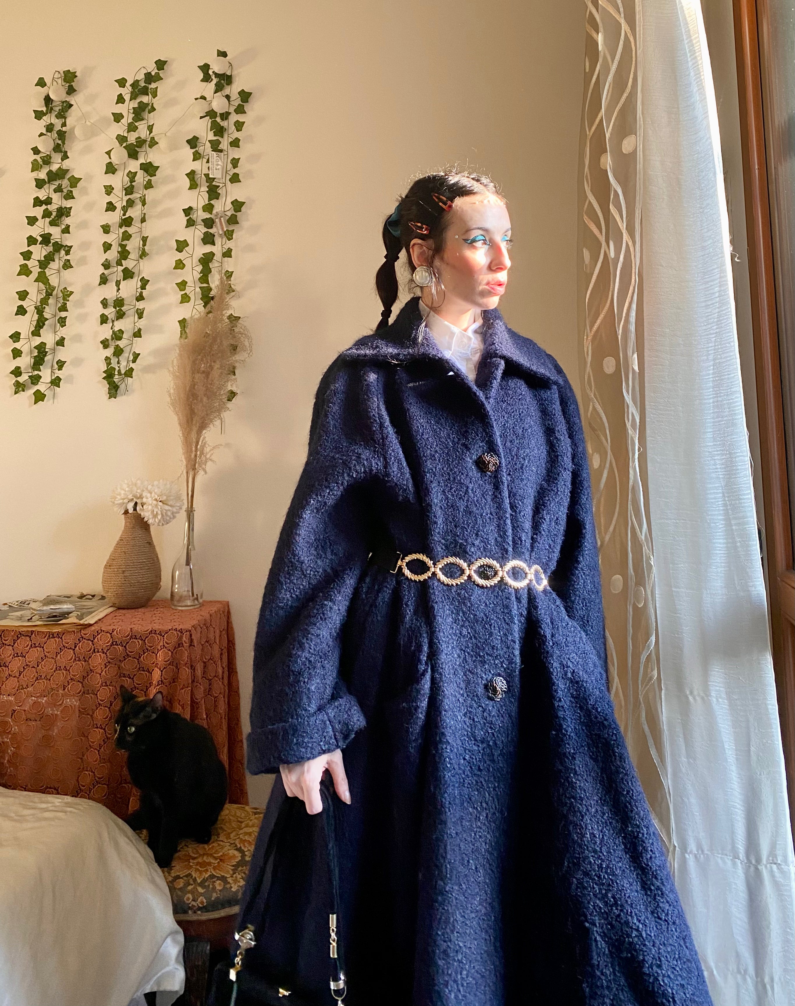 Midnight blue Missoni coat