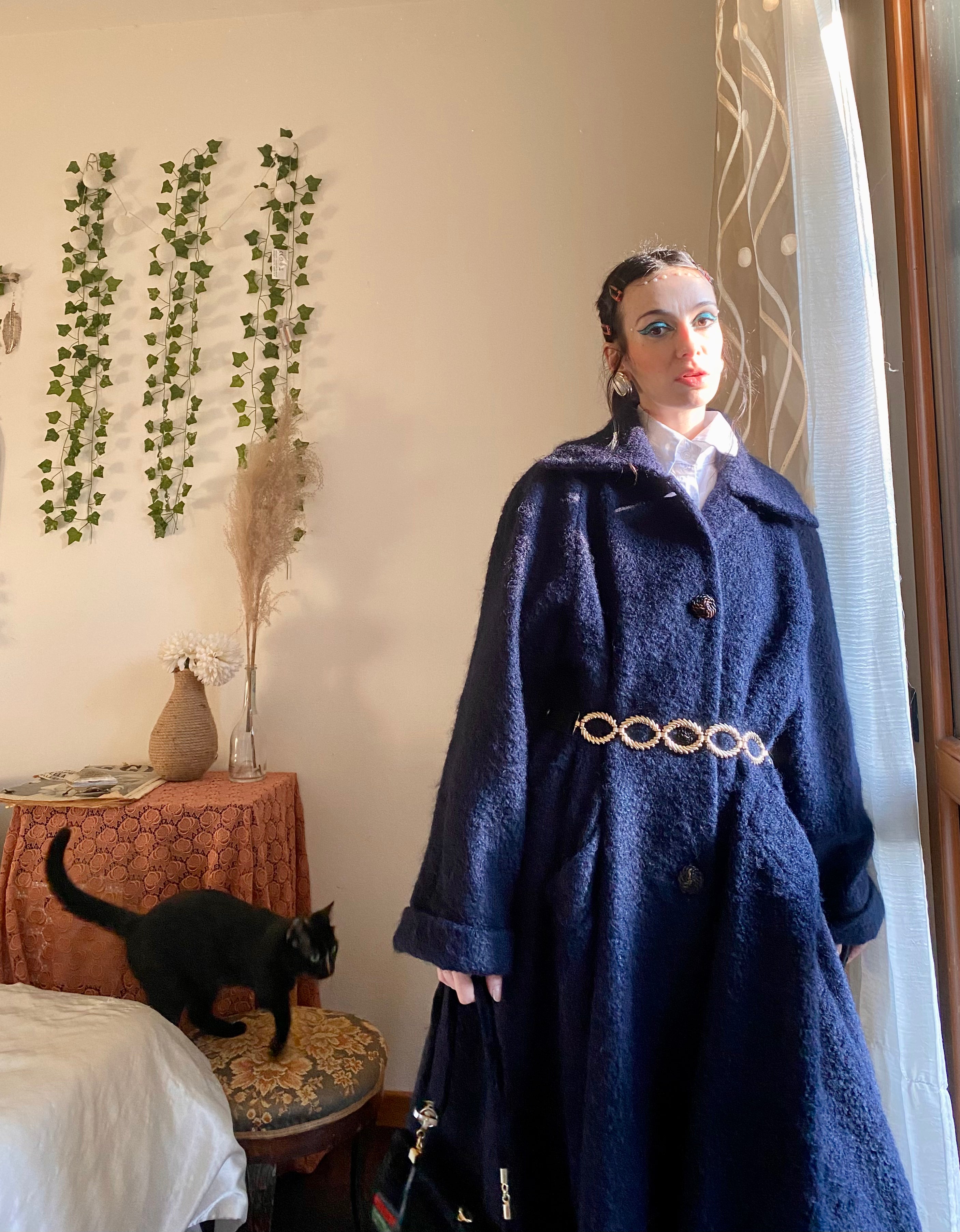 Midnight blue Missoni coat
