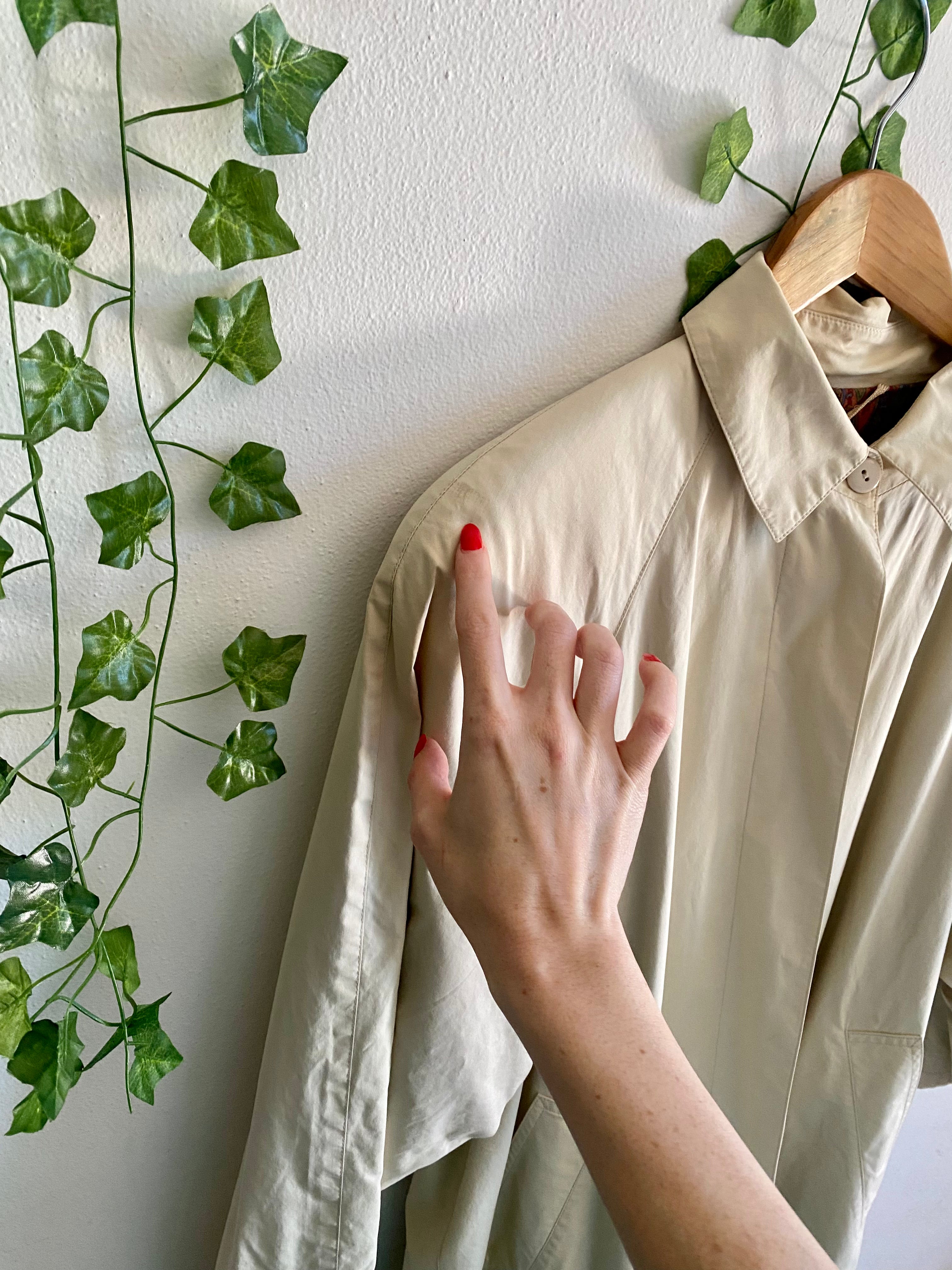 Bertol’s trench crema monopetto