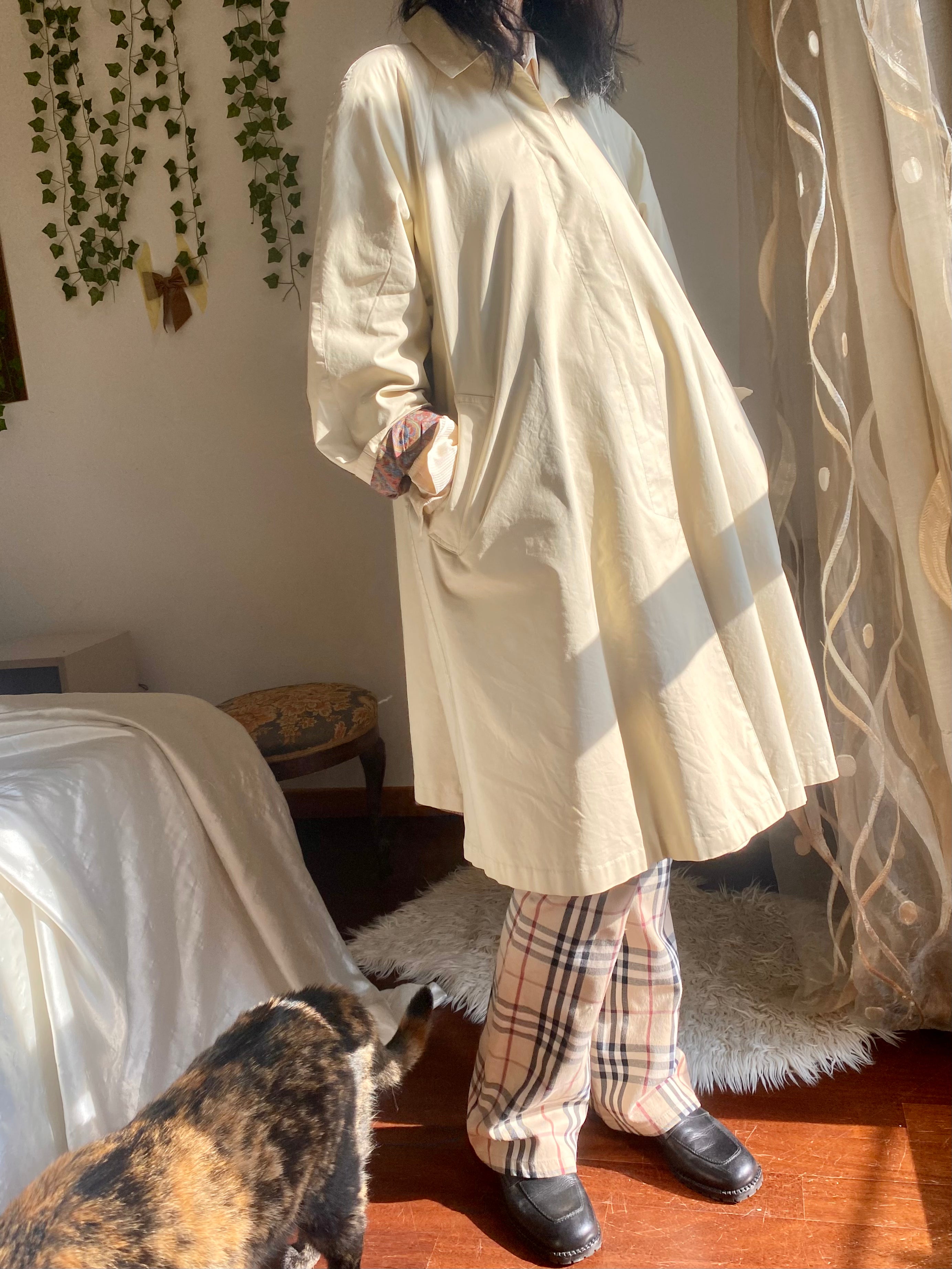 Bertol’s trench crema monopetto