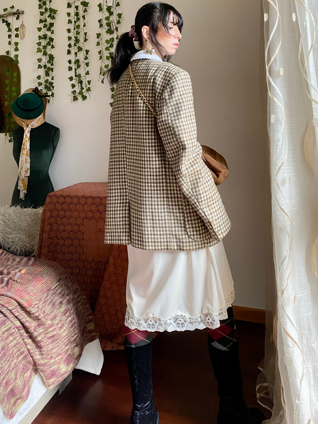 Blazer Vichy boxy