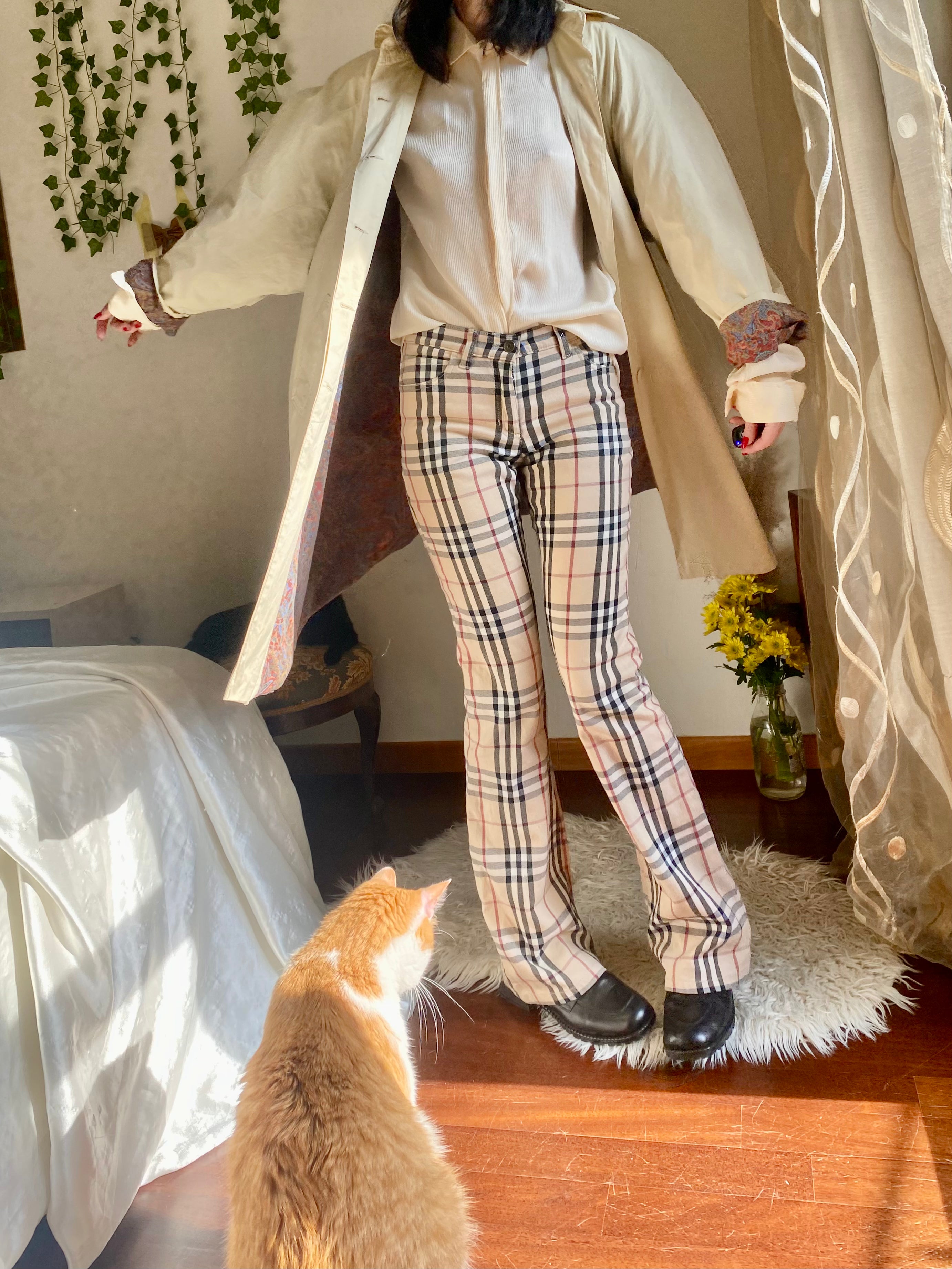 Bertol’s trench crema monopetto