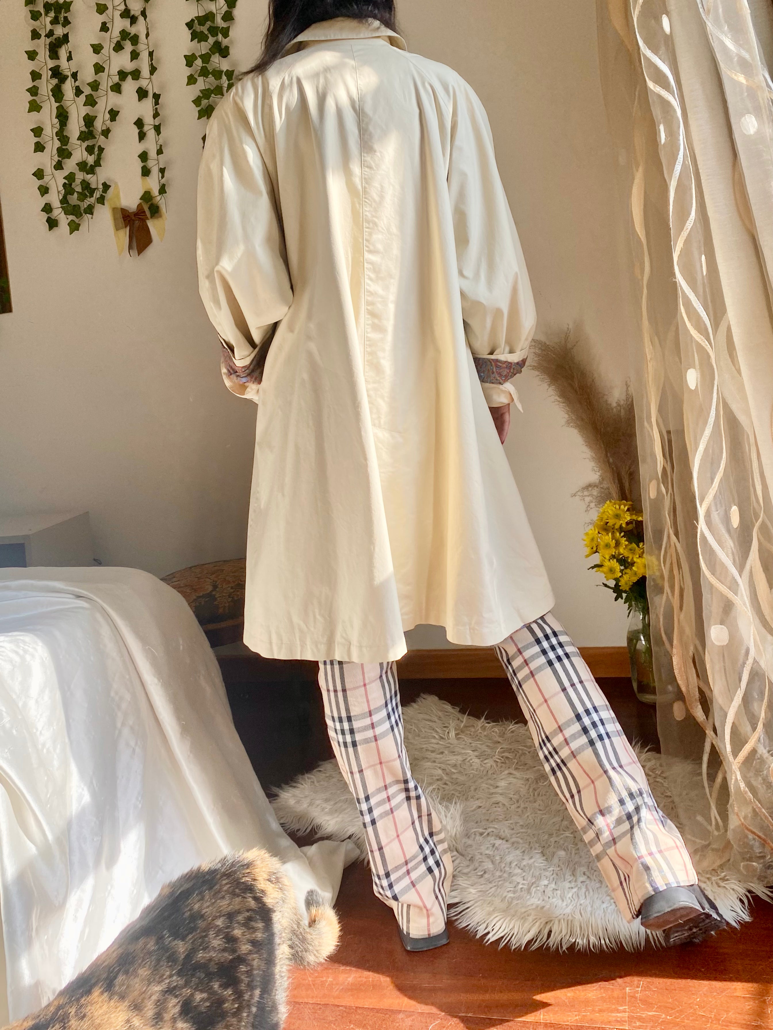 Bertol’s trench crema monopetto