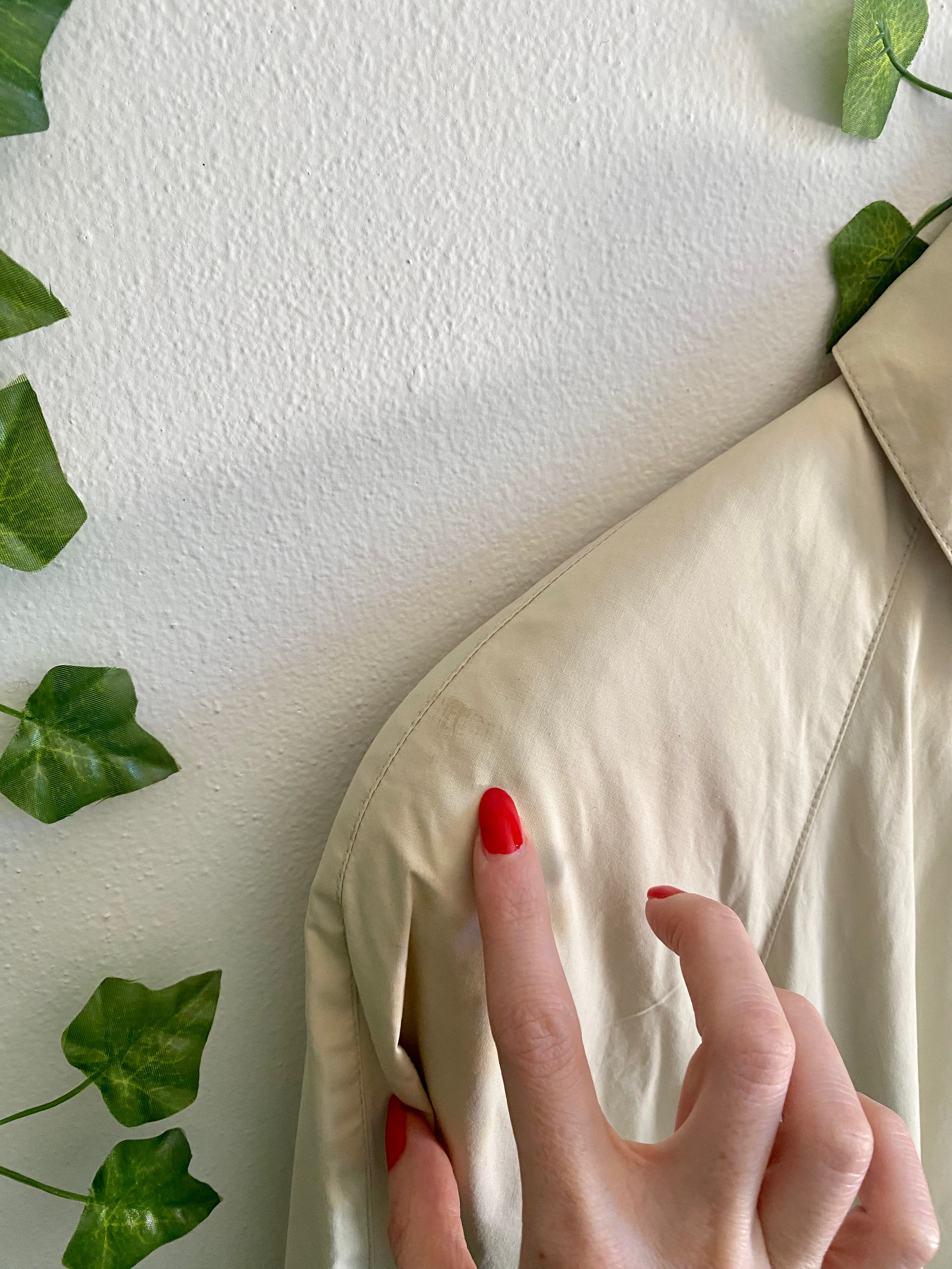 Bertol’s trench crema monopetto