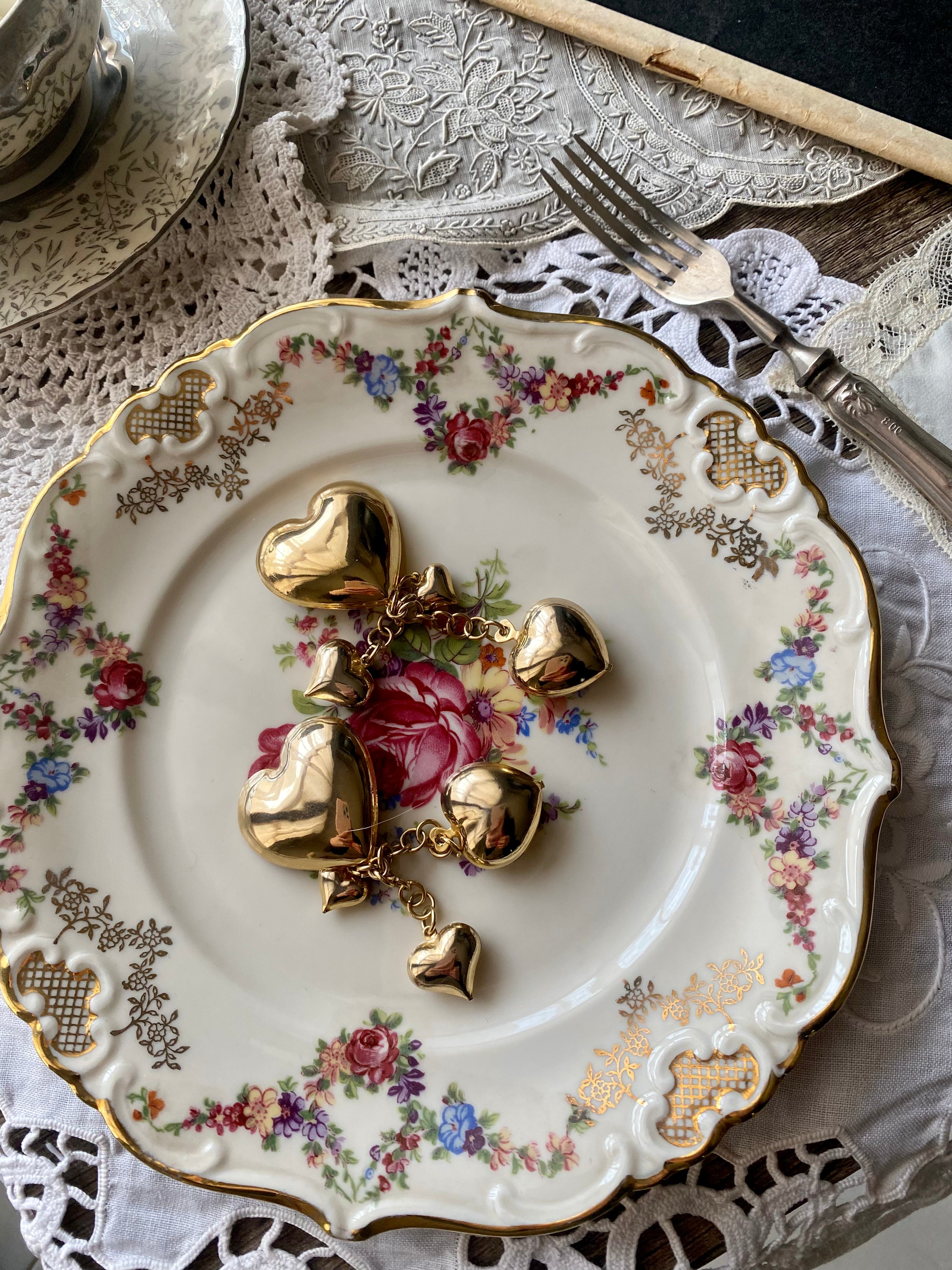 Boucles d'oreilles pendantes grand coeur