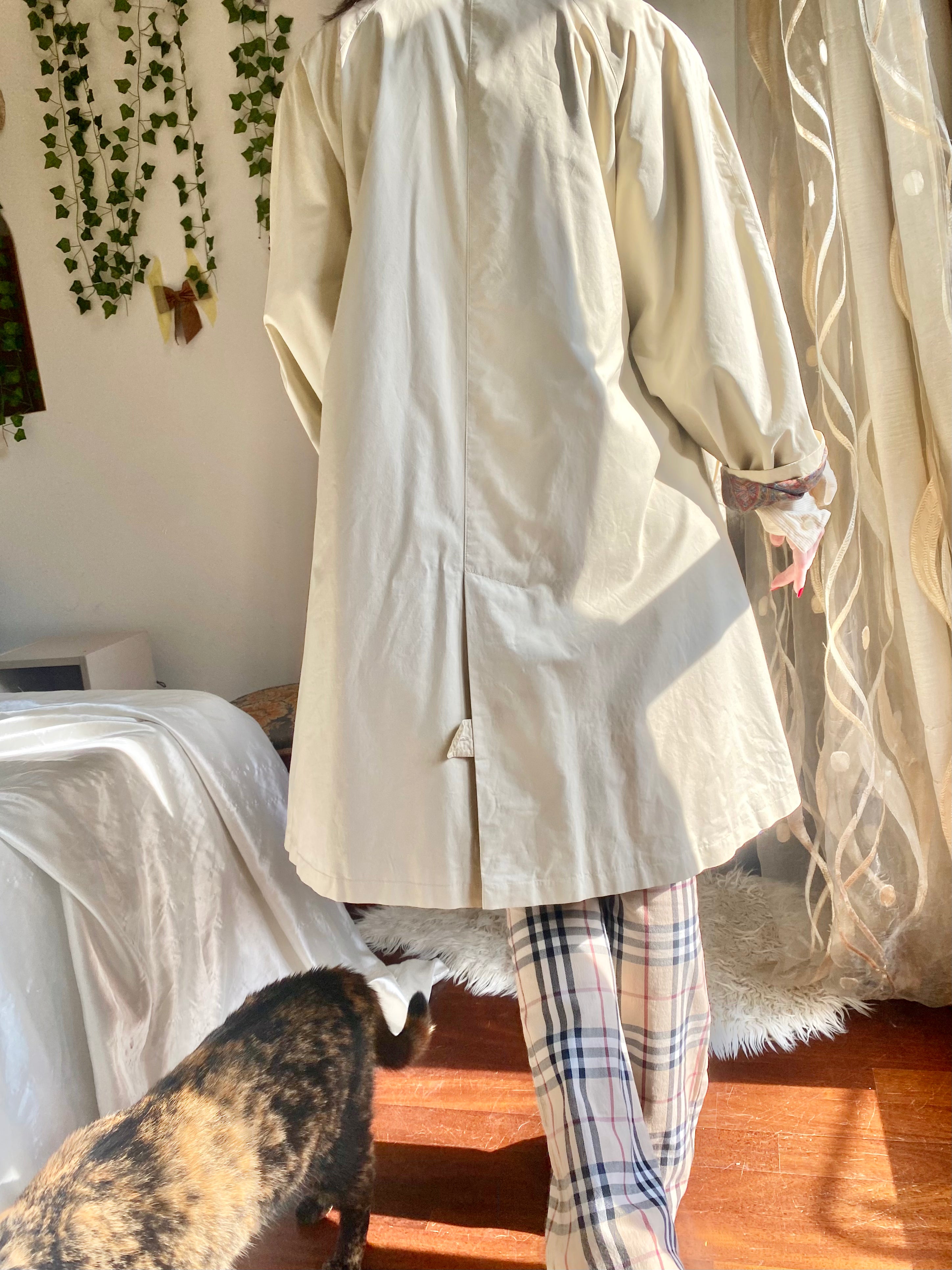 Bertol’s trench crema monopetto