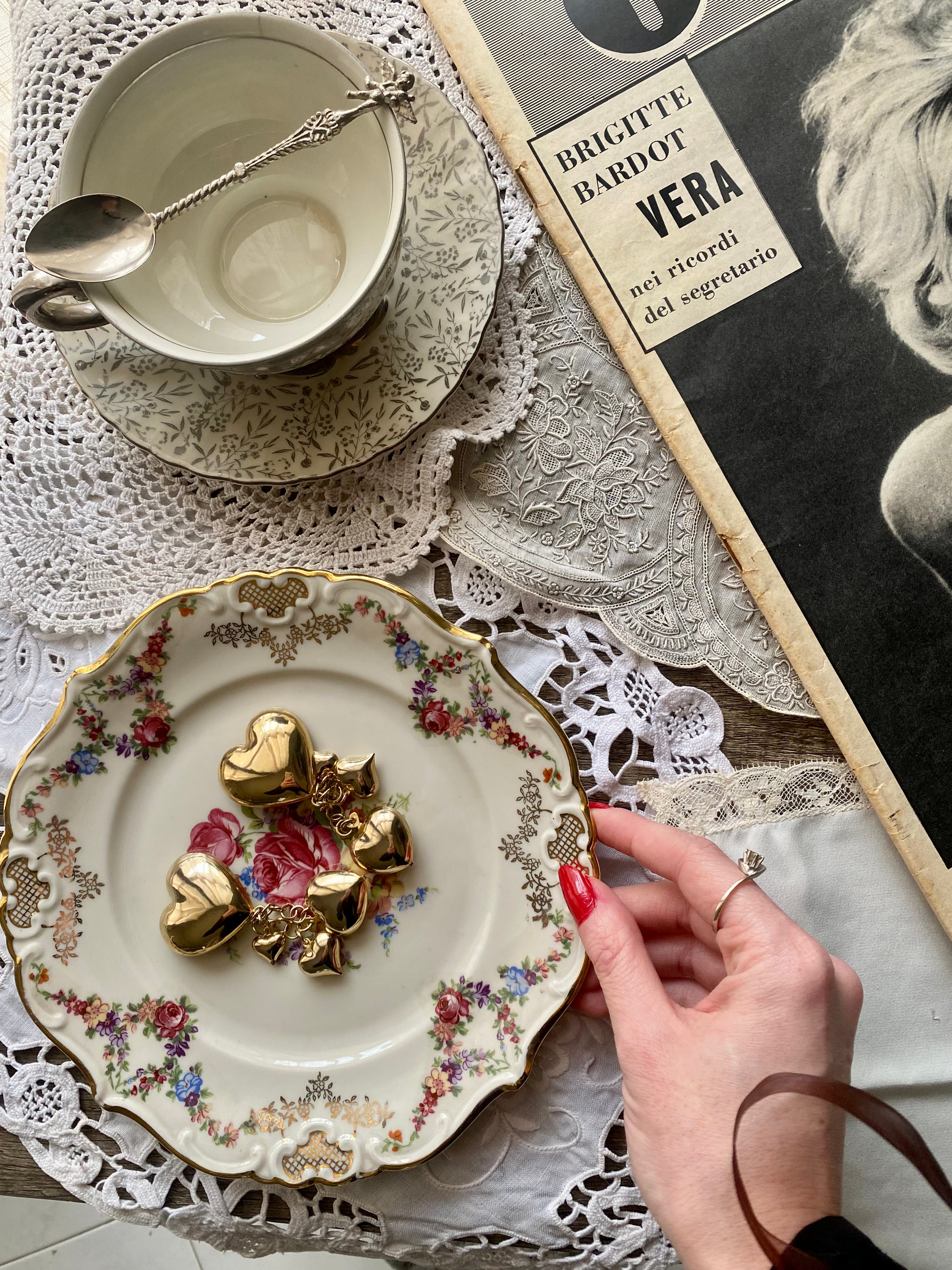 Boucles d'oreilles pendantes grand coeur