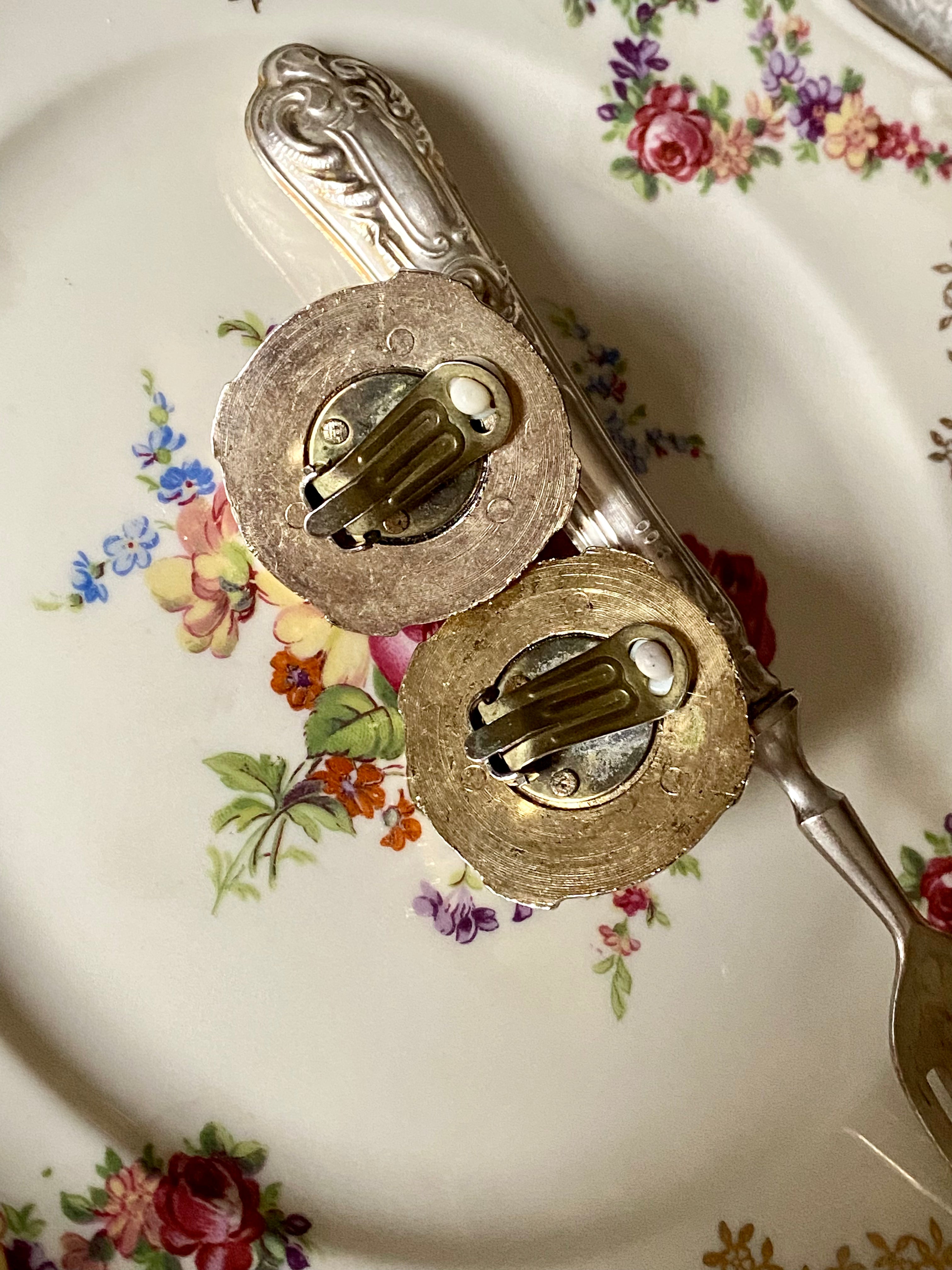 Orecchini a bottone in plastichina ‘60s