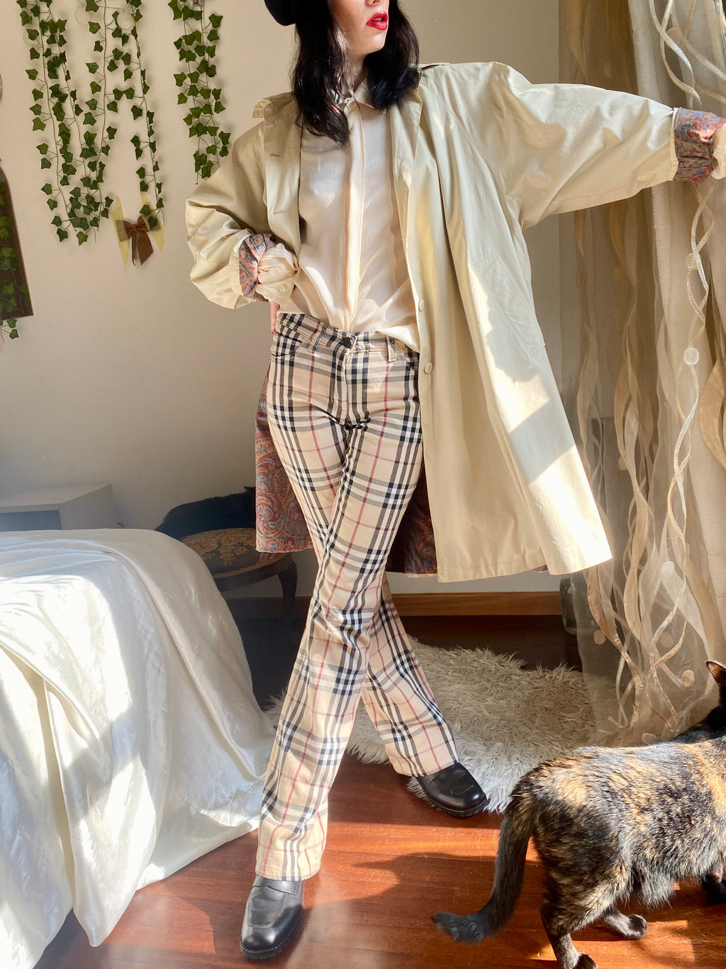 Bertol’s trench crema monopetto