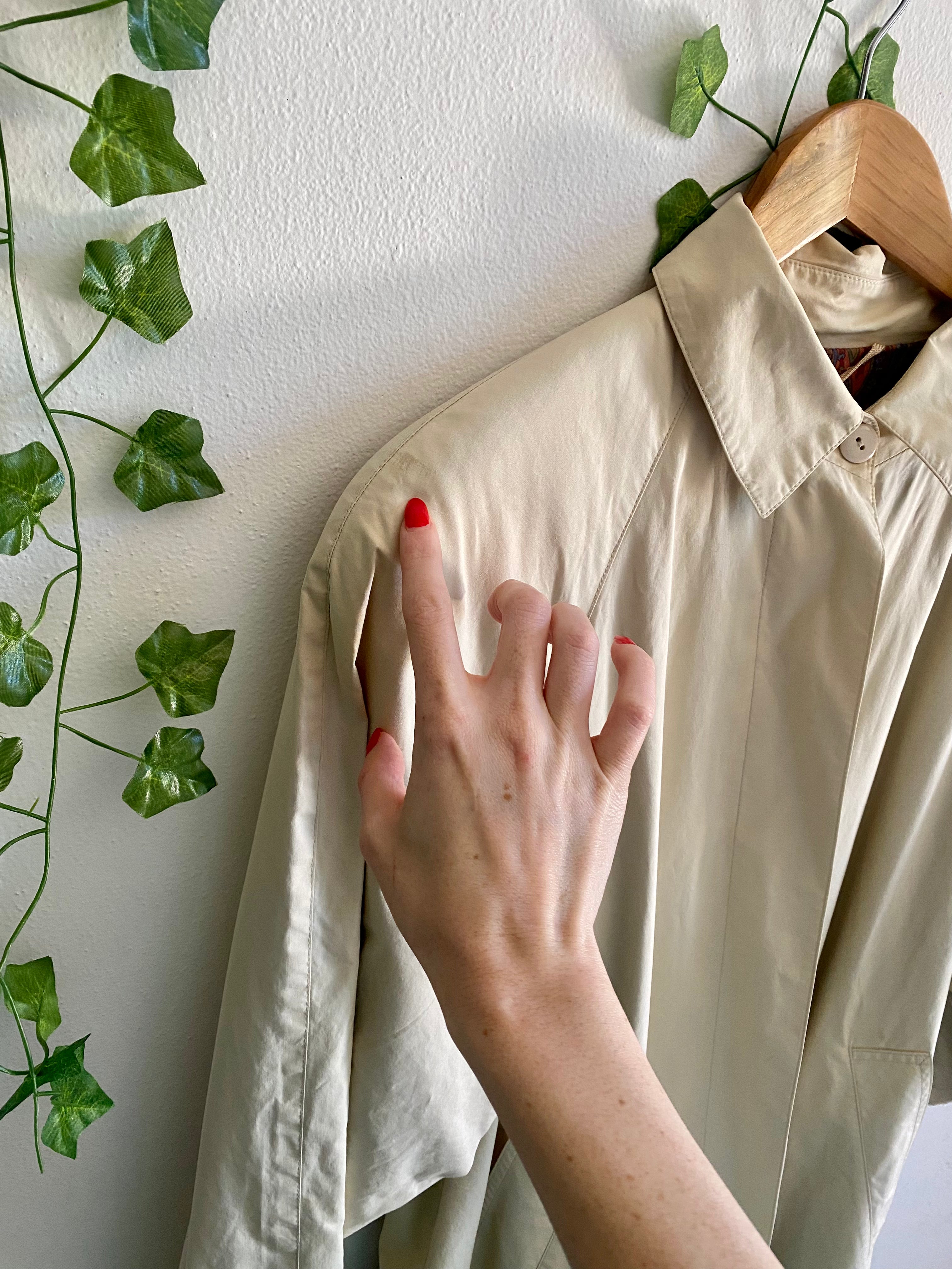 Bertol’s trench crema monopetto