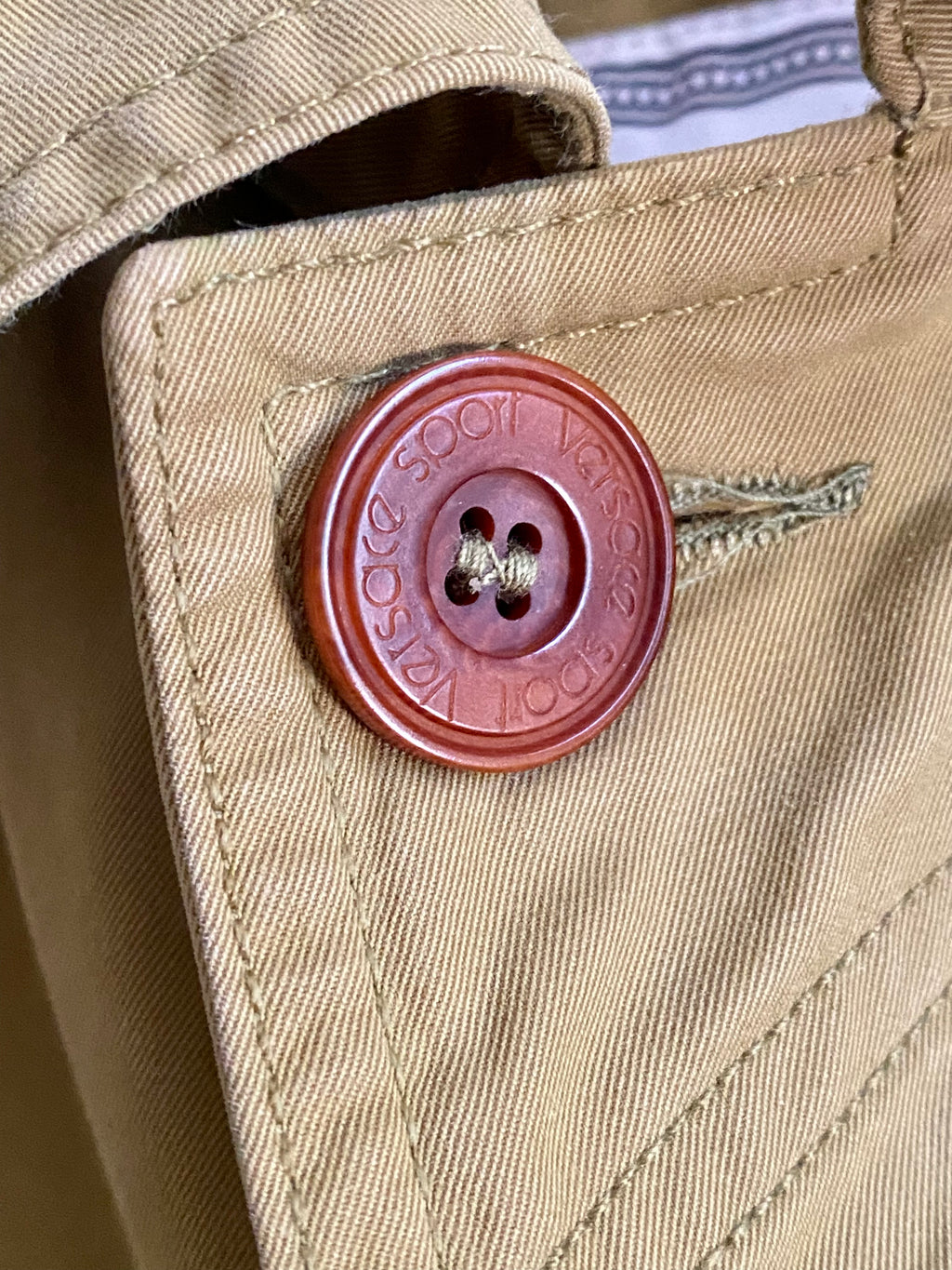 Versace sport trench monopetto oliva