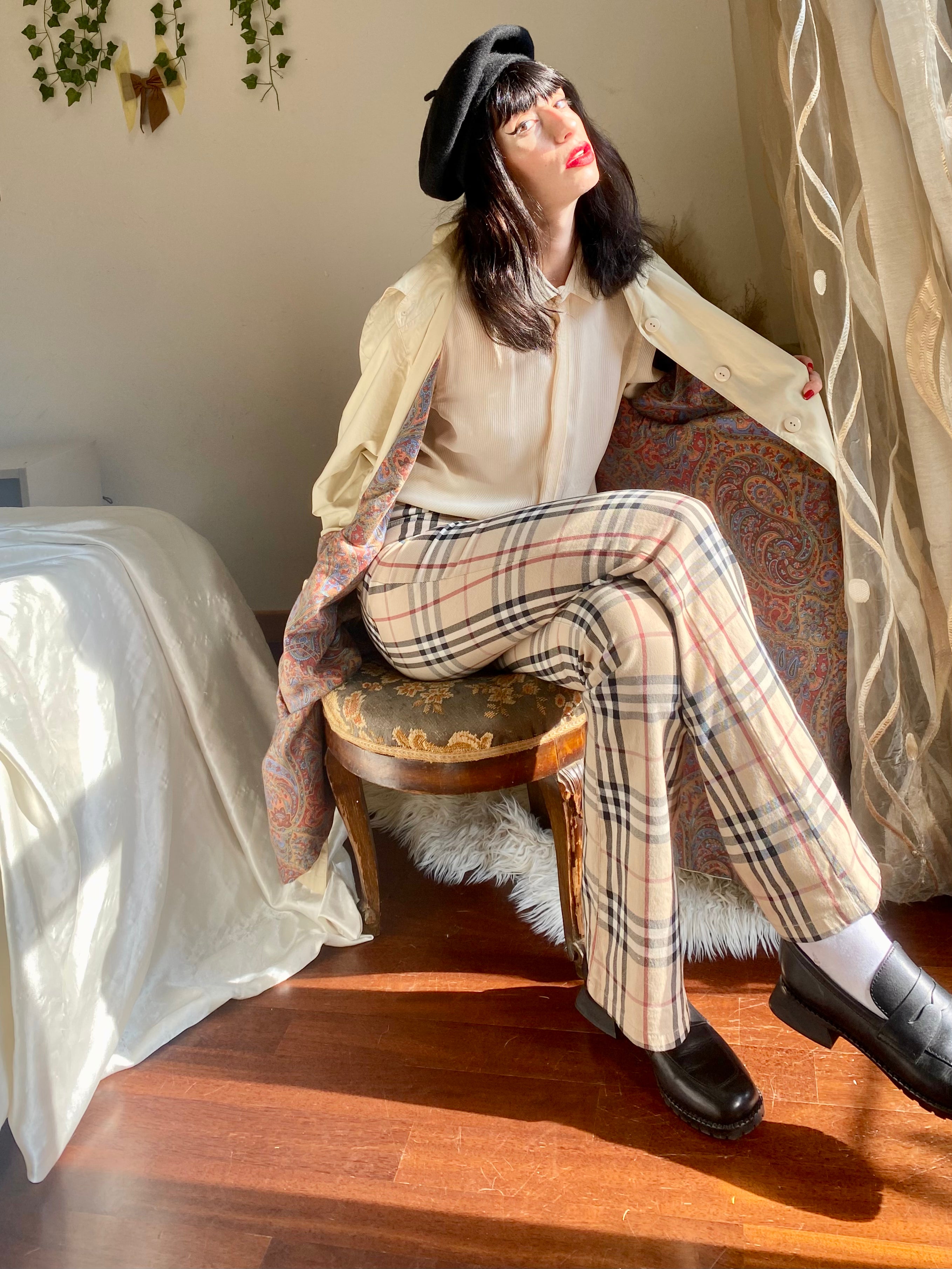 Bertol’s trench crema monopetto