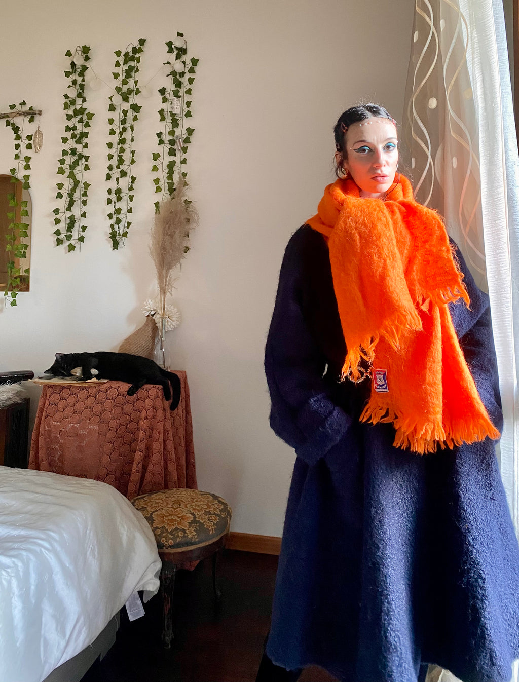 Écharpe surdimensionnée en Mohair
